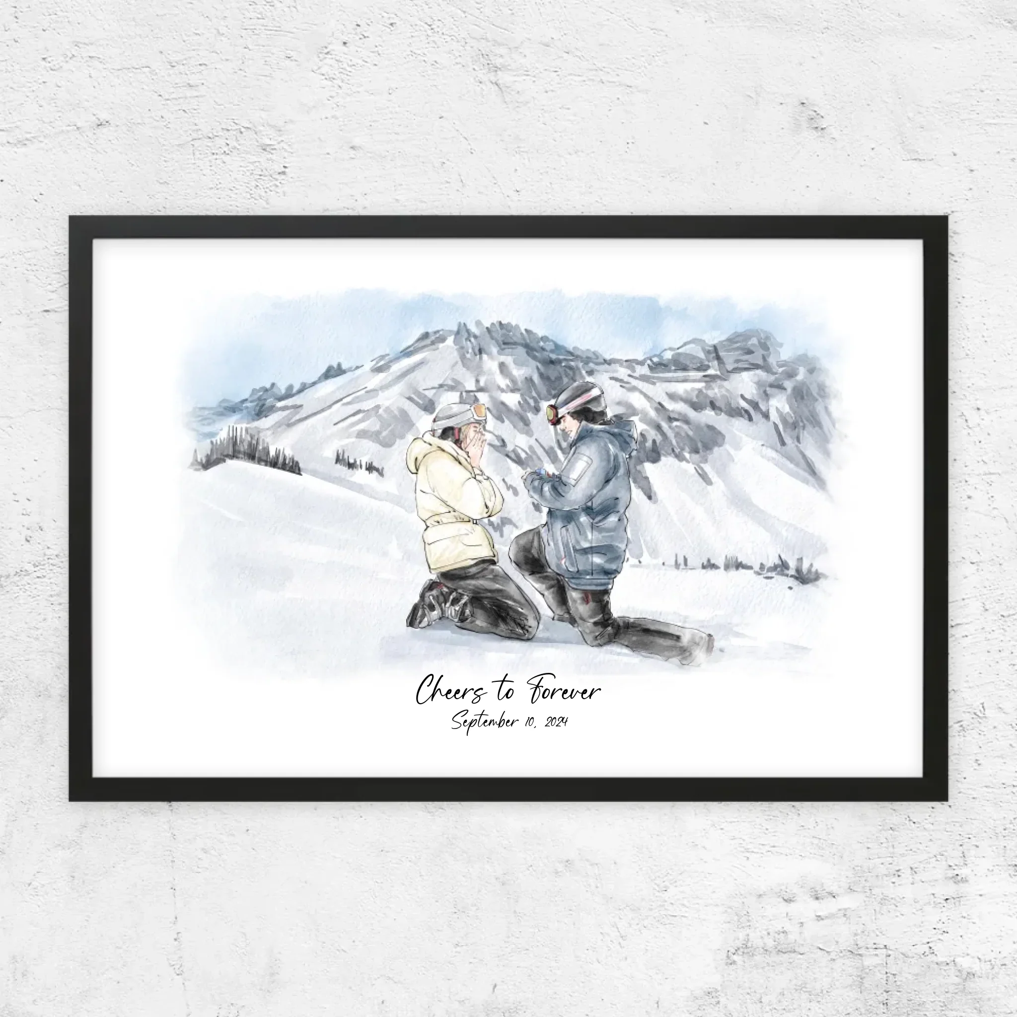 Personalized Poster – Watercolor Portrait From Photo - Image 6