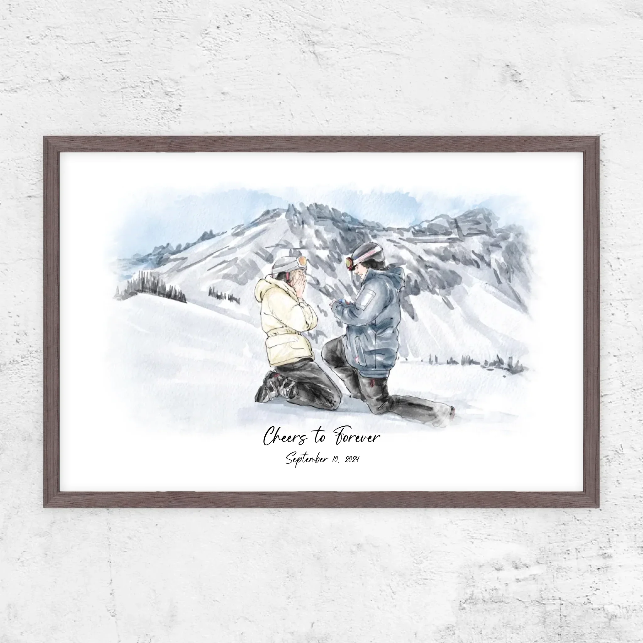 Personalized Poster – Watercolor Portrait From Photo - Image 8