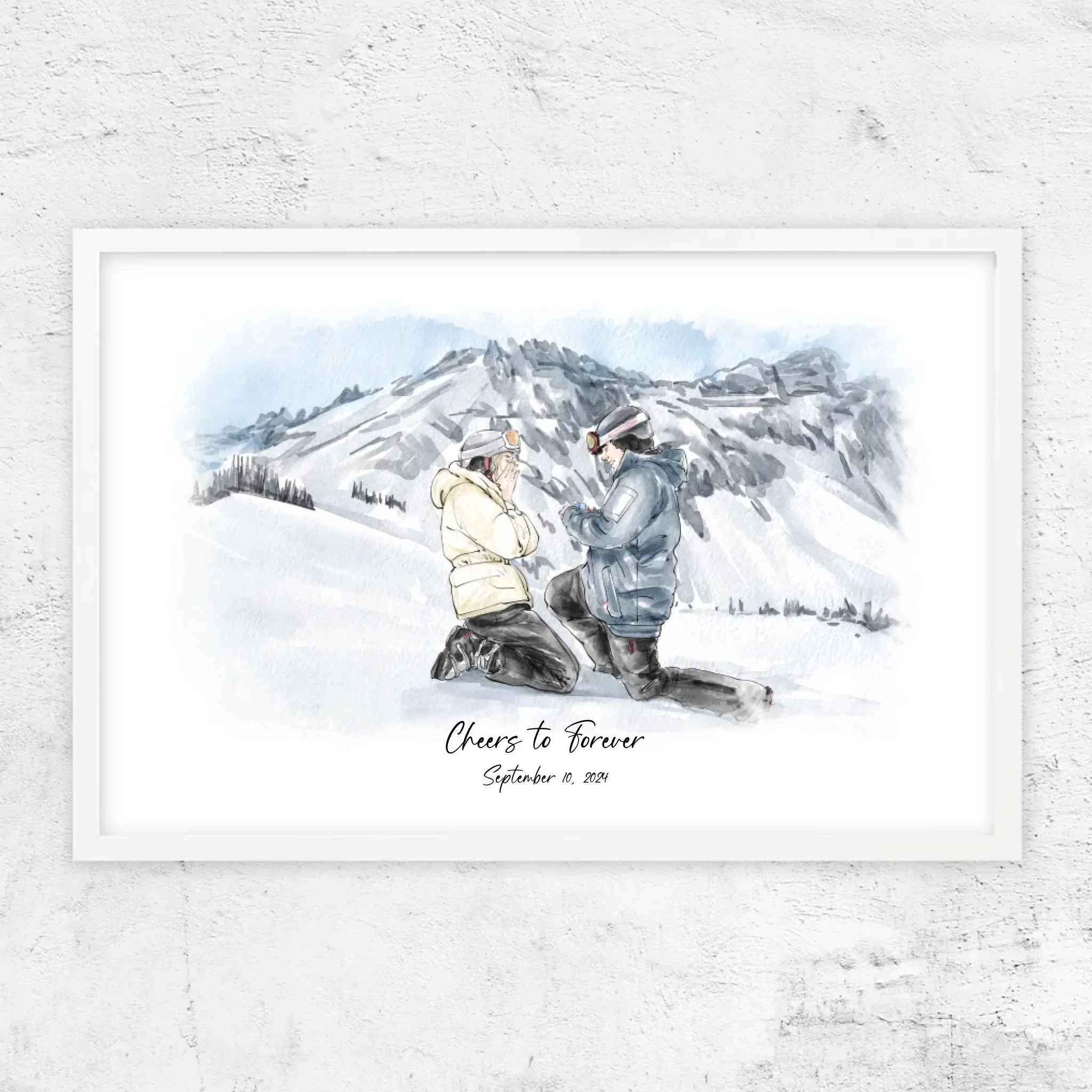 Personalized Poster – Watercolor Portrait From Photo - Image 9
