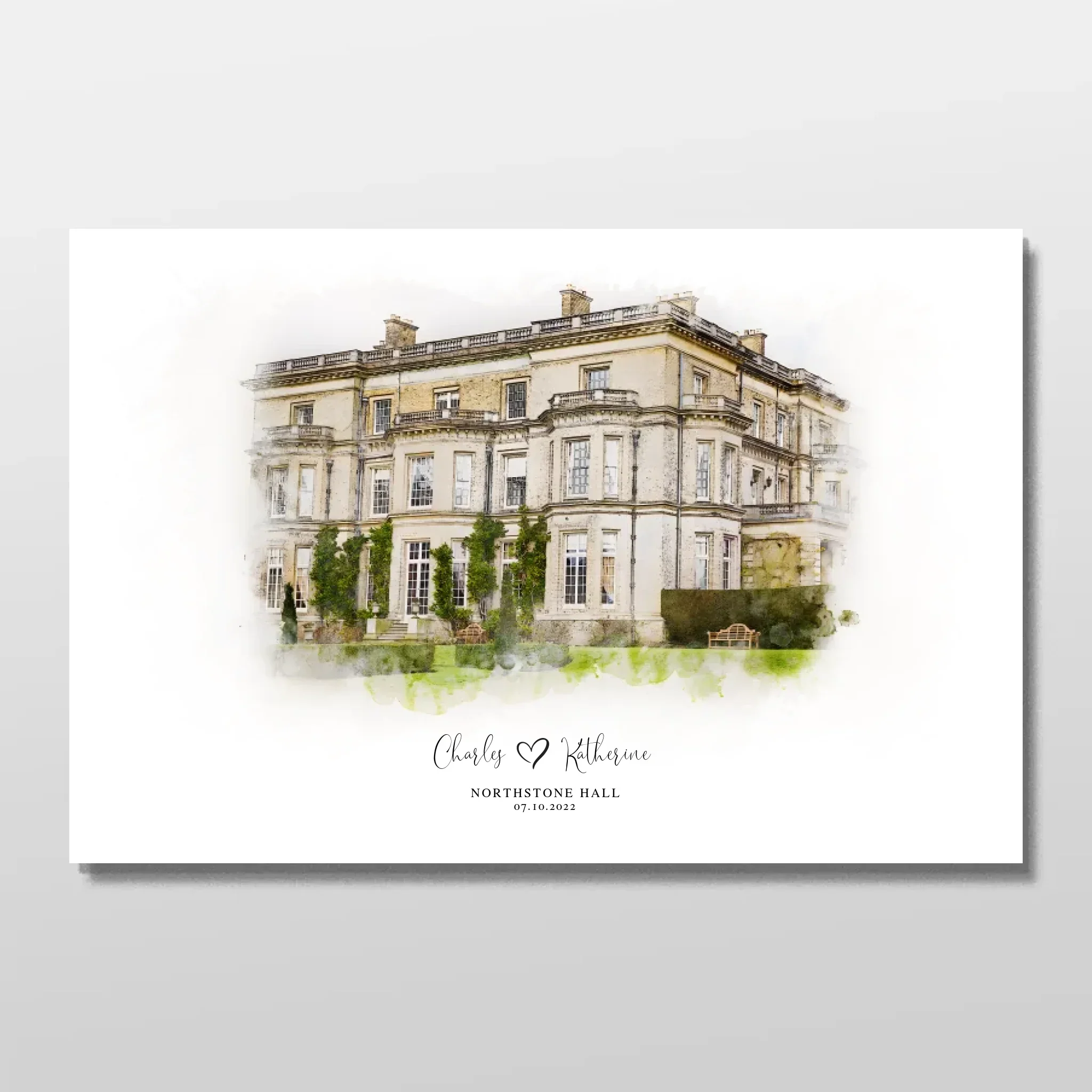 Personalized Poster – Wedding Venue Sketch