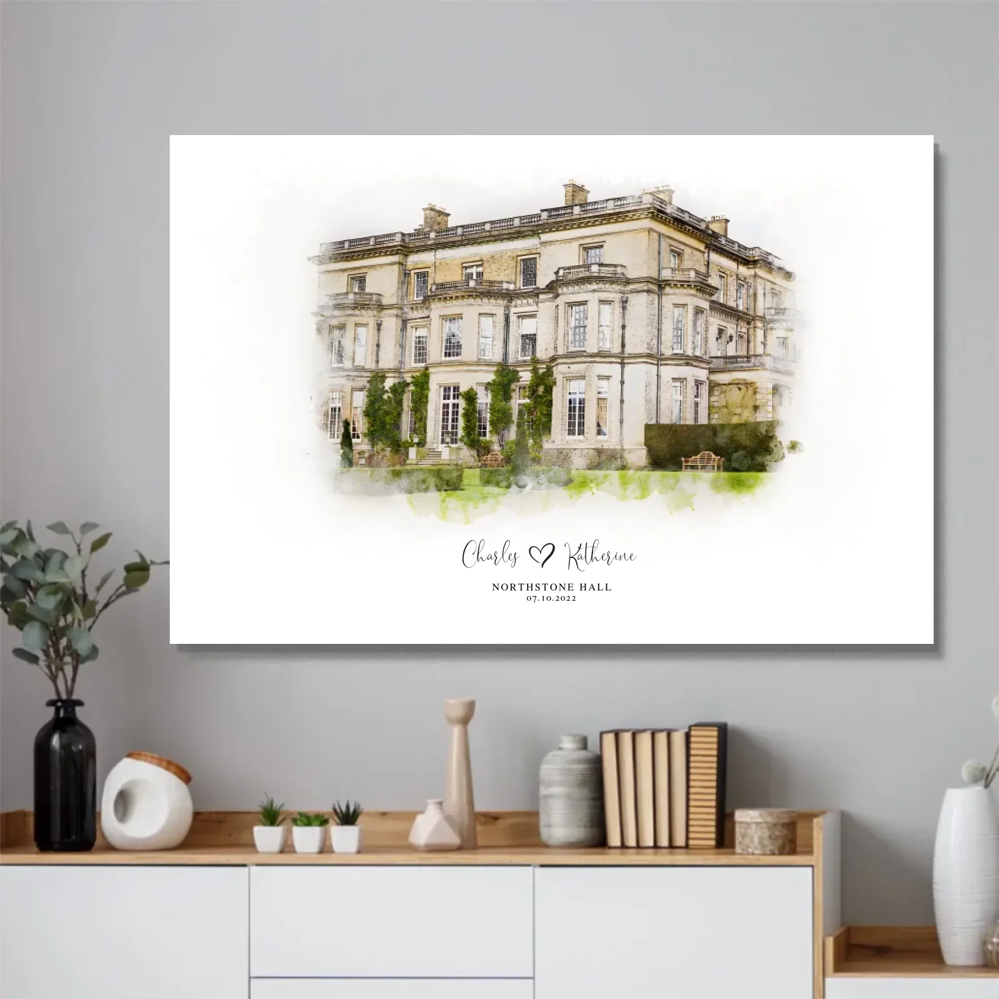 Personalized Poster – Wedding Venue Sketch - Image 2
