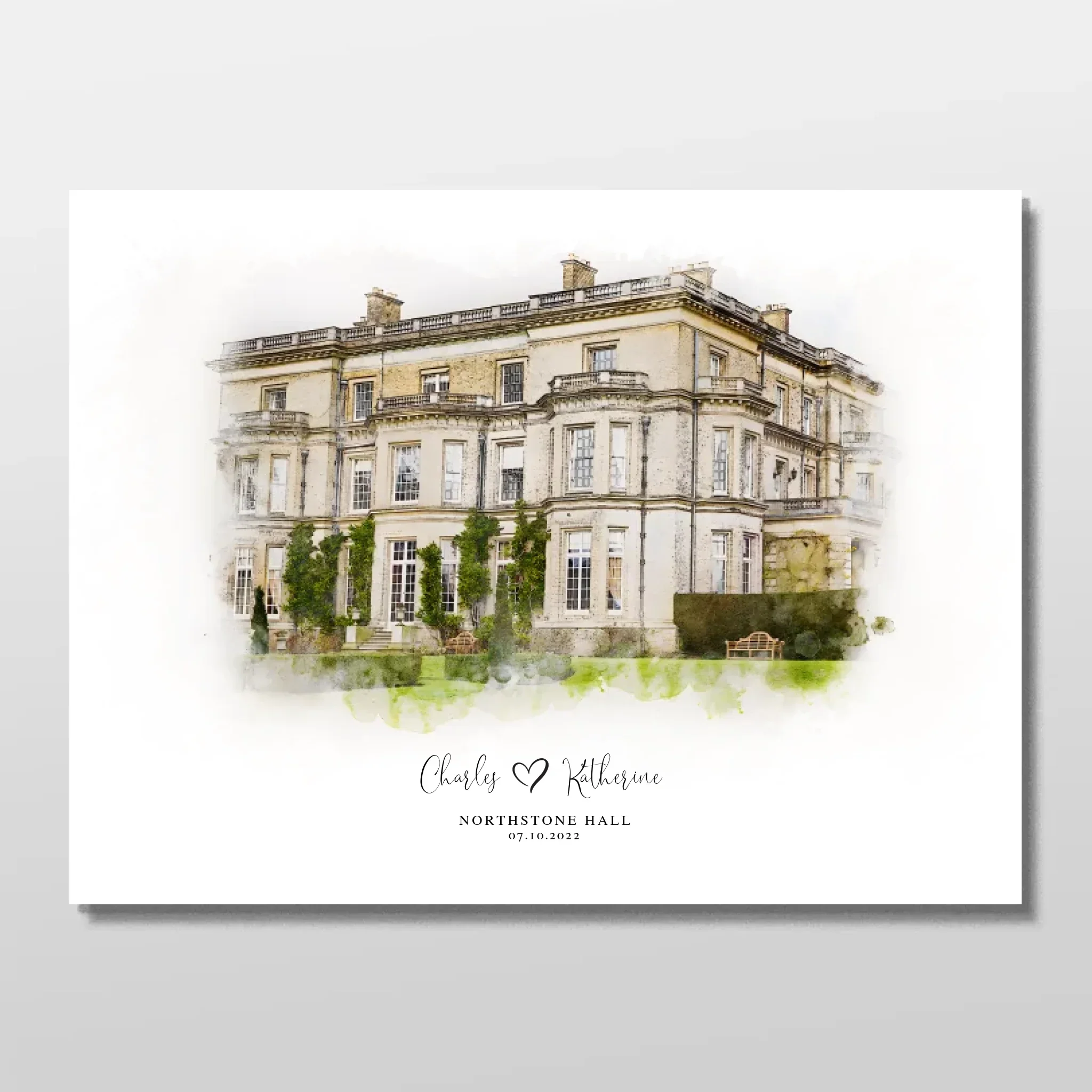 Personalized Poster – Wedding Venue Sketch - Image 3
