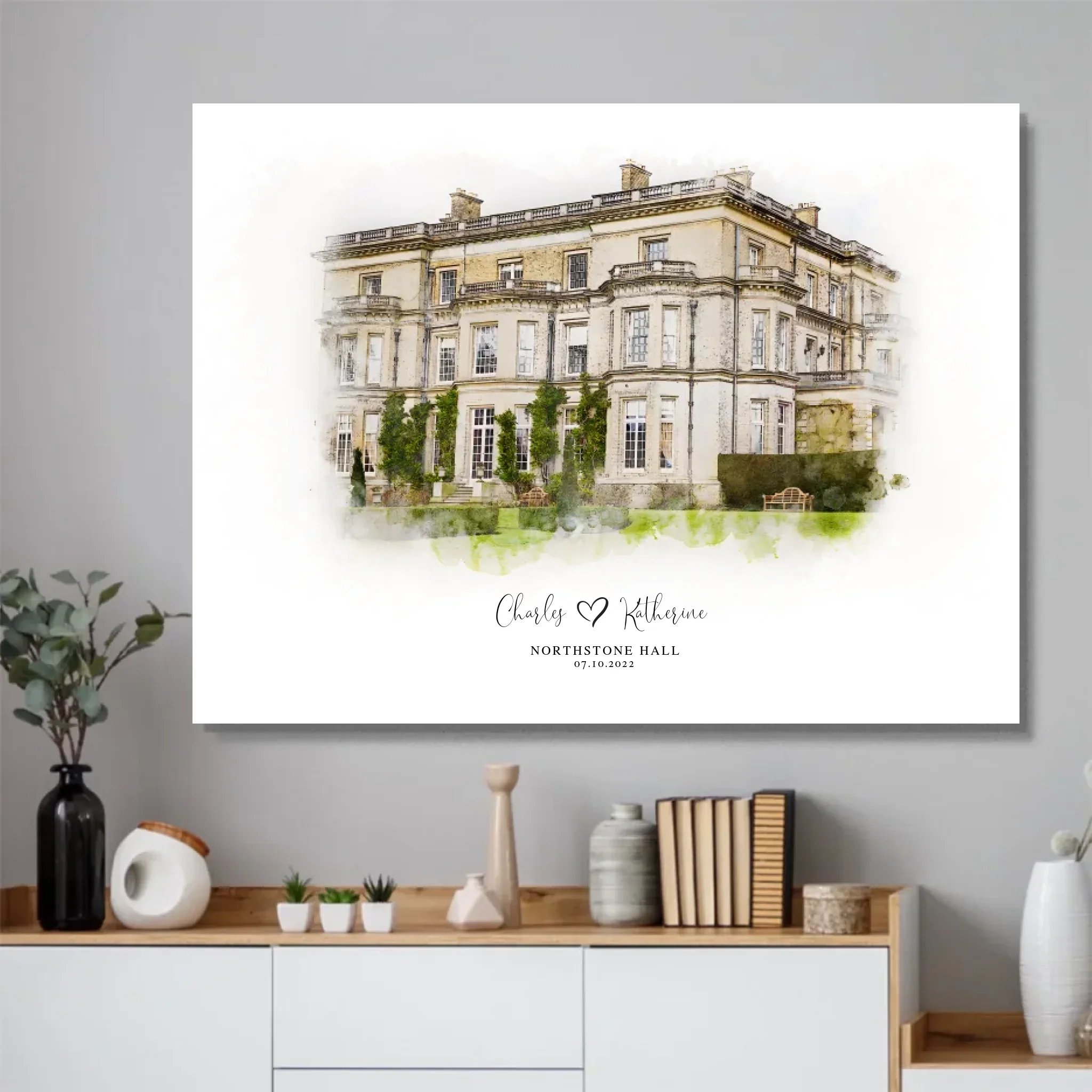 Personalized Poster – Wedding Venue Sketch - Image 4