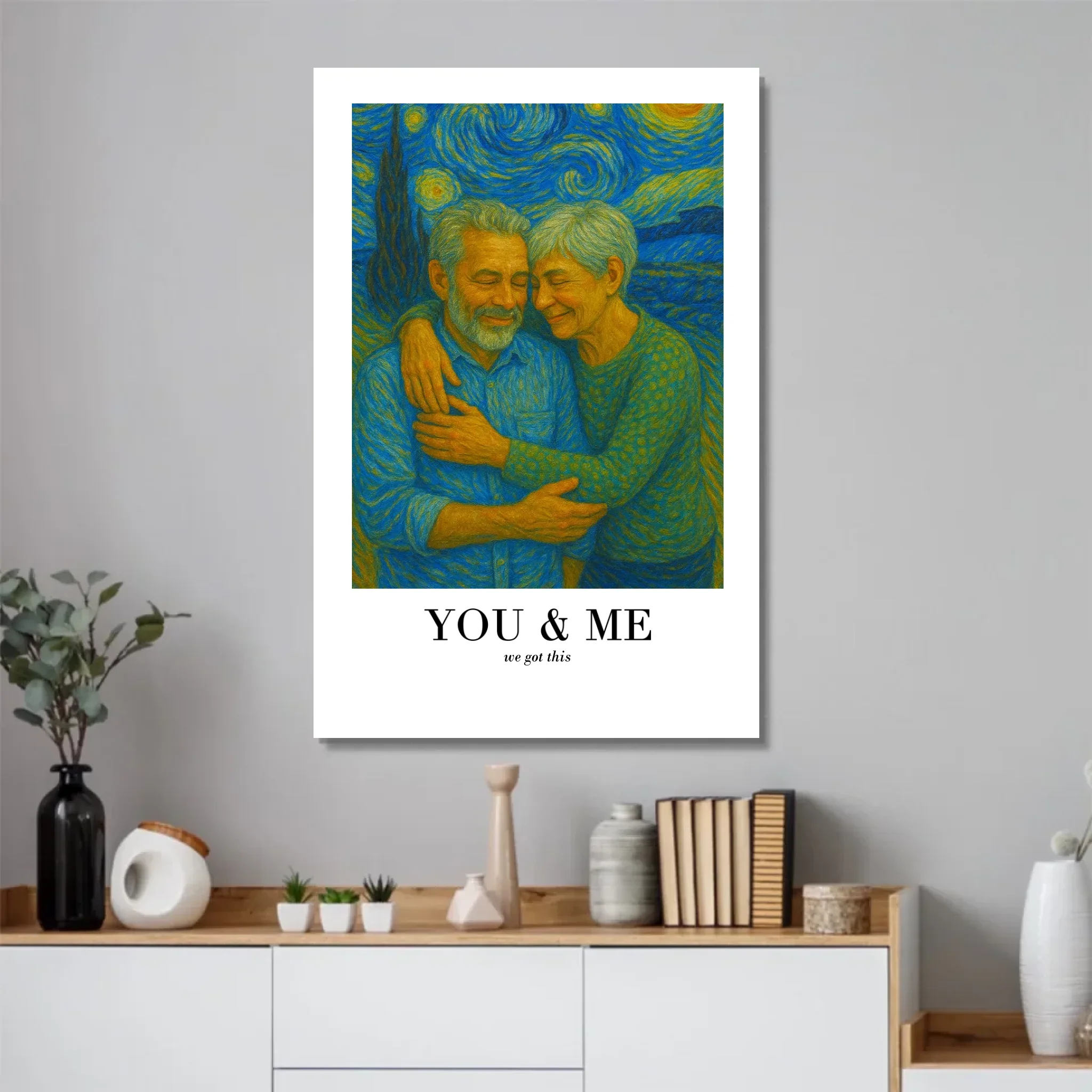 Personalized Poster – You and Me In Van Gogh Art We Got This - Image 2
