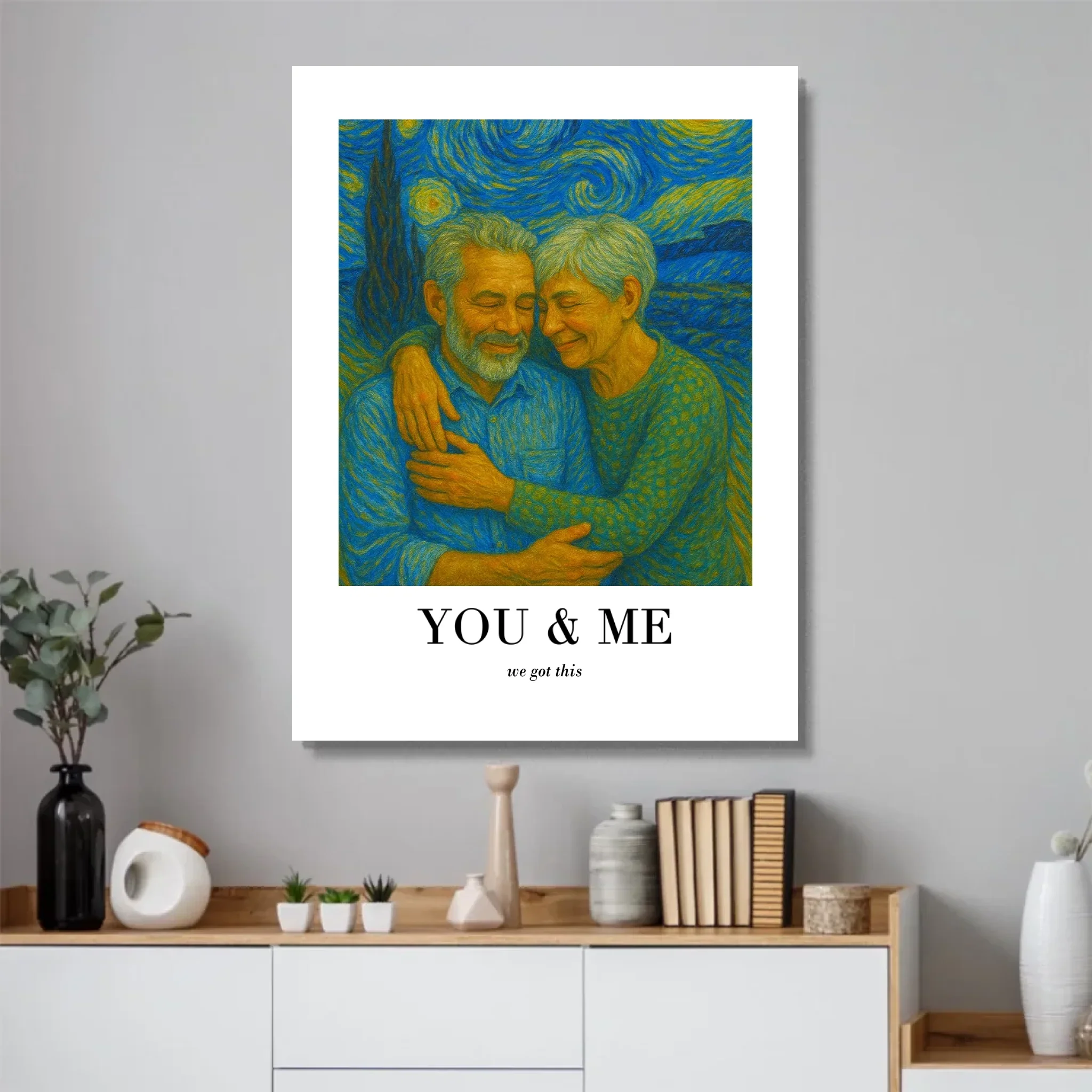 Personalized Poster – You and Me In Van Gogh Art We Got This - Image 4