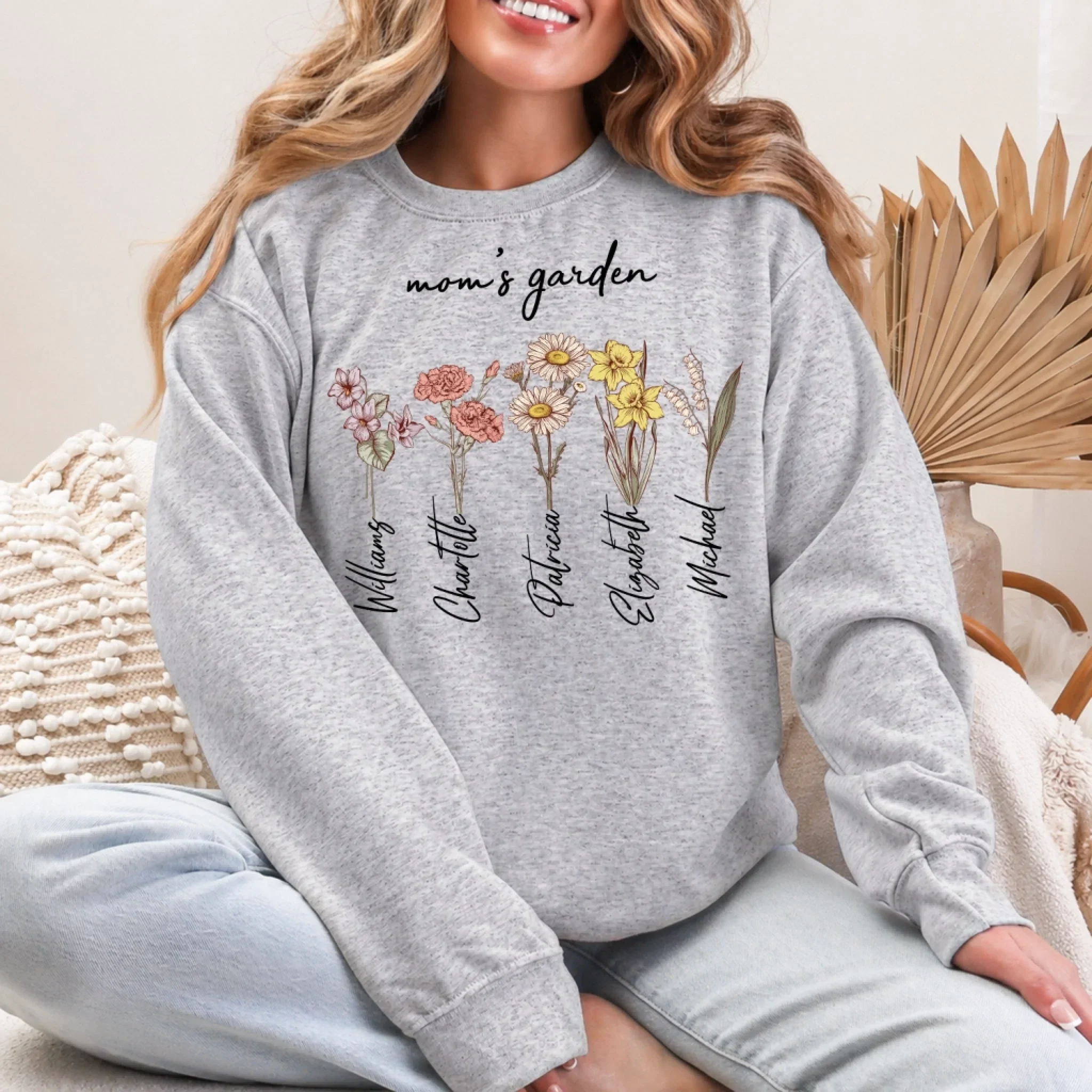 Personalized Sweatshirt – Mom’s Children Garden - Image 2