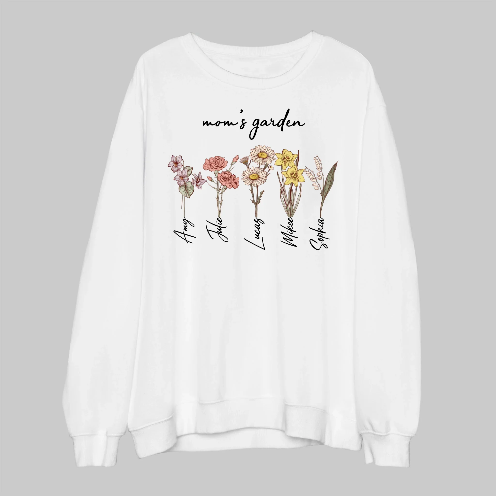 Personalized Sweatshirt – Mom’s Children Garden - Image 4
