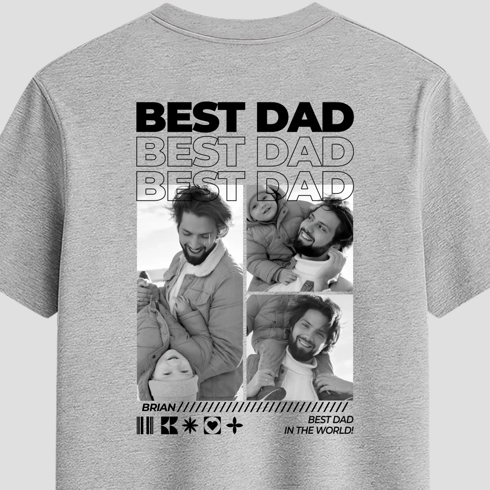 Personalized T-Shirt – Dad Photos - Image 3