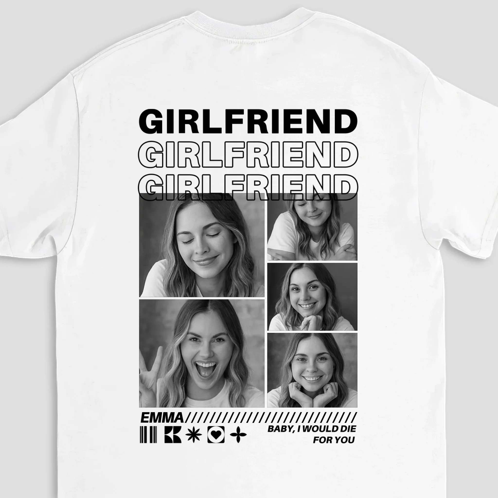 Personalized T-Shirt – Girlfriend Photos - Image 4