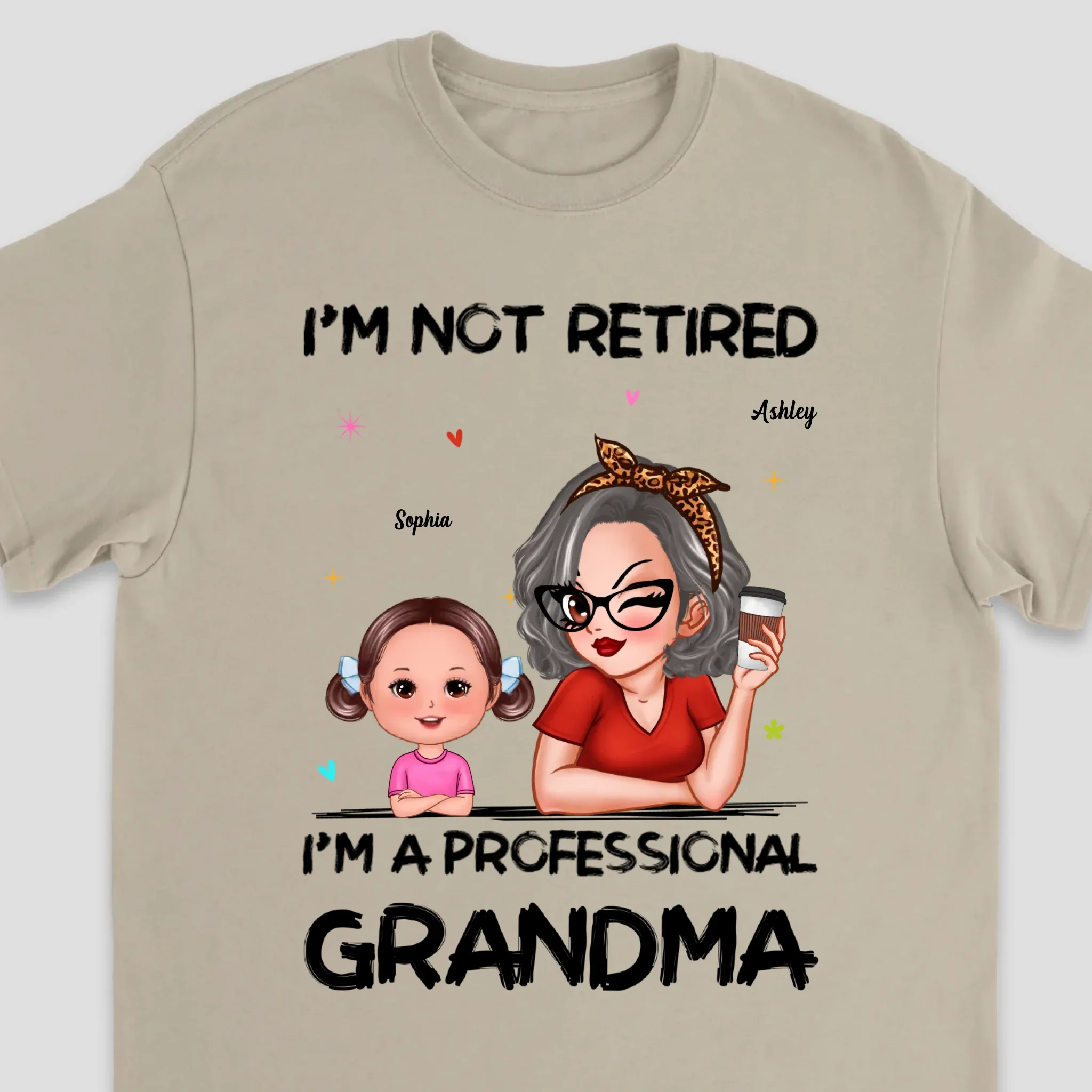 Personalized T-Shirt - I'm Not Retired, I'm A Professional Grandma - Image 4