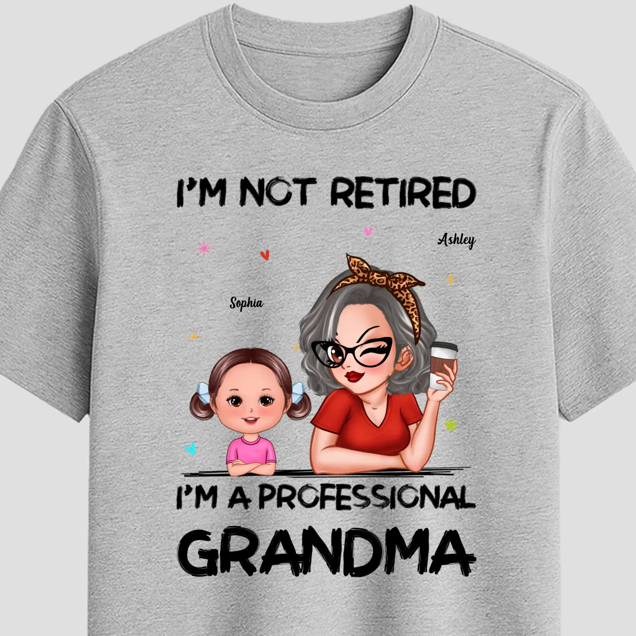 Personalized T-Shirt - I'm Not Retired, I'm A Professional Grandma - Image 7