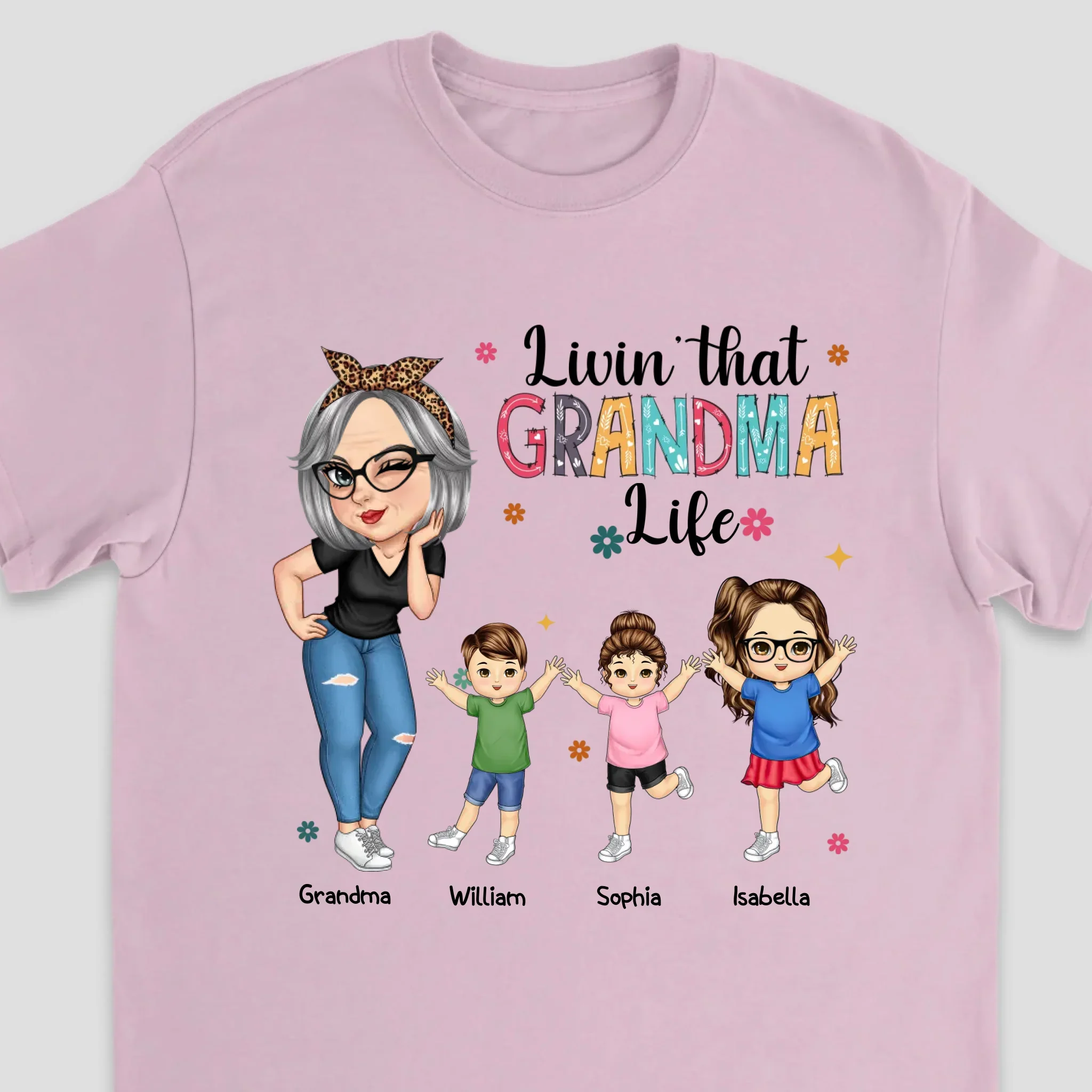 Personalized T-Shirt – Living That Grandma Life - Image 5