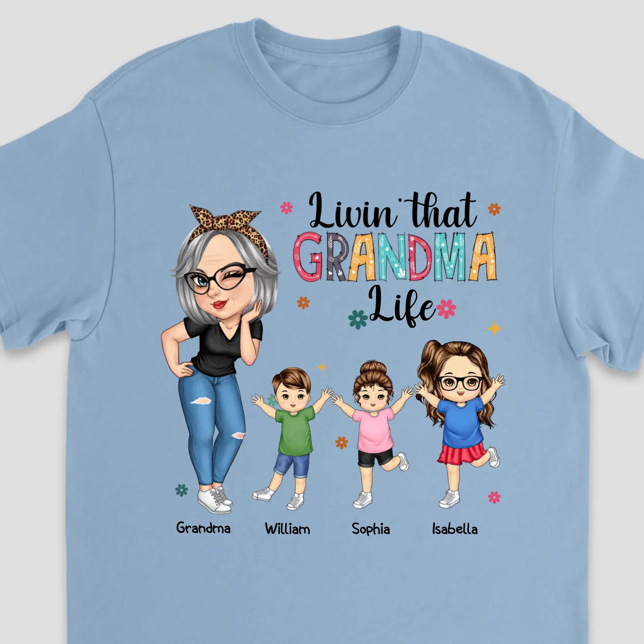 Personalized T-Shirt – Living That Grandma Life - Image 6