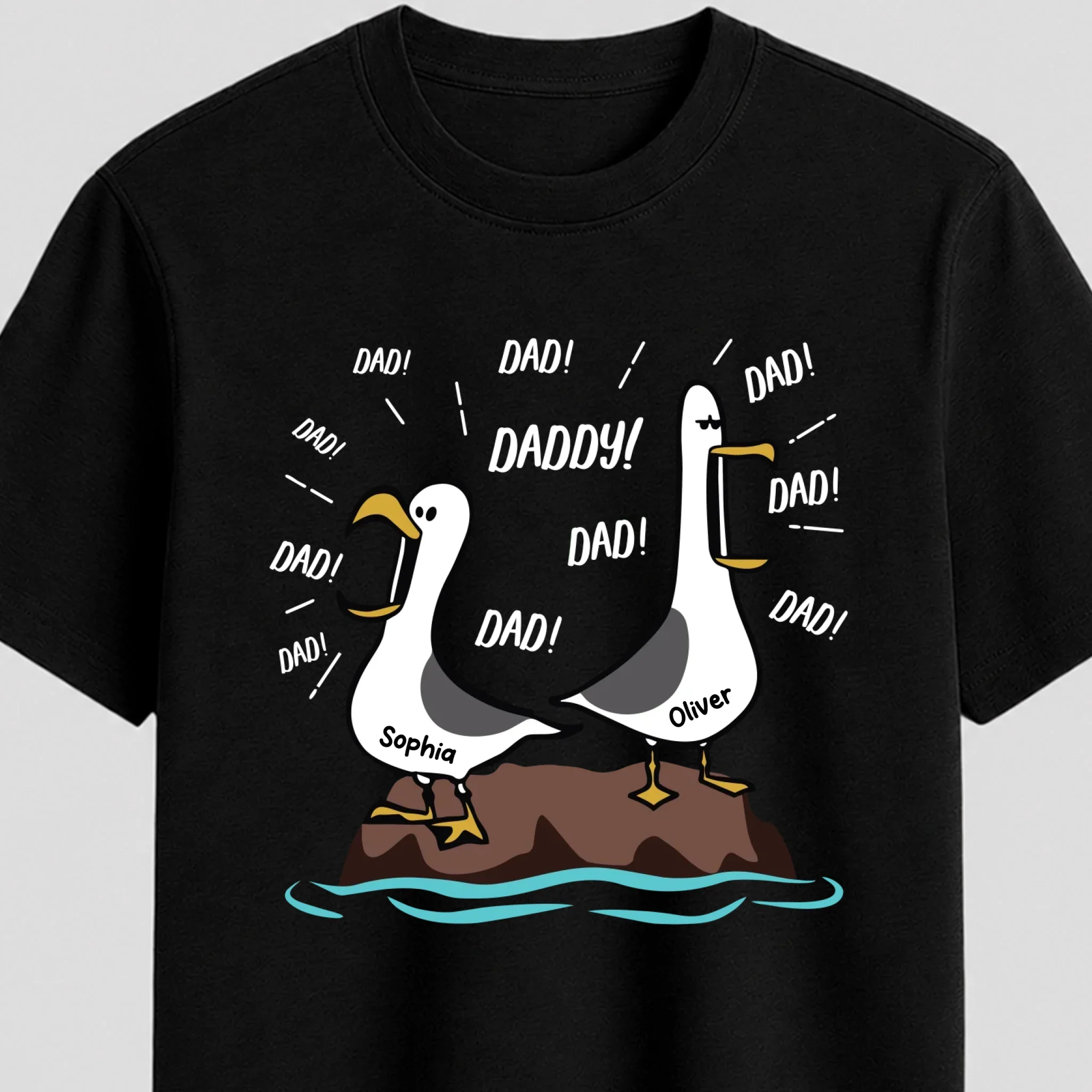 Personalized T-Shirt – Seagull Dad - Image 3