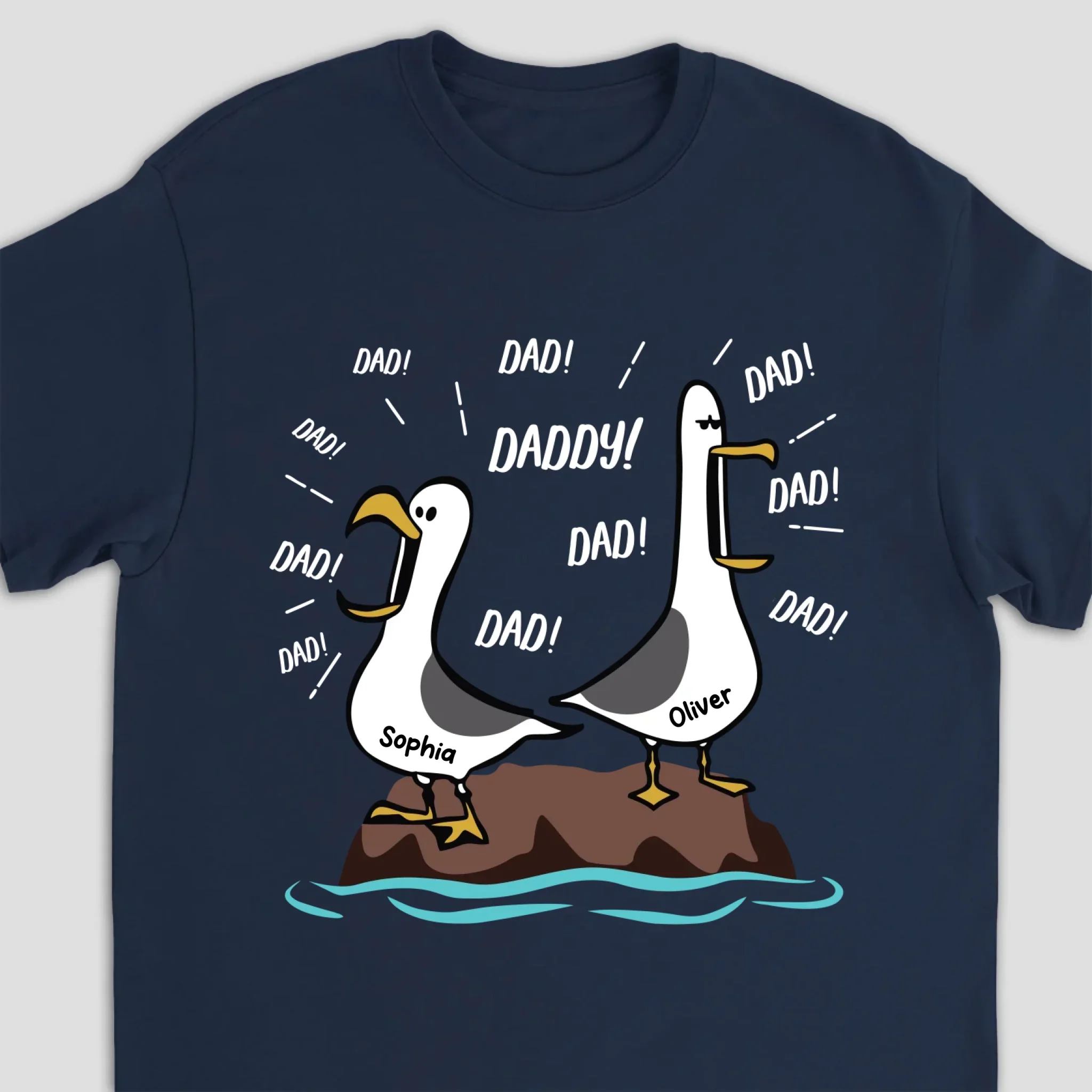 Personalized T-Shirt – Seagull Dad - Image 4