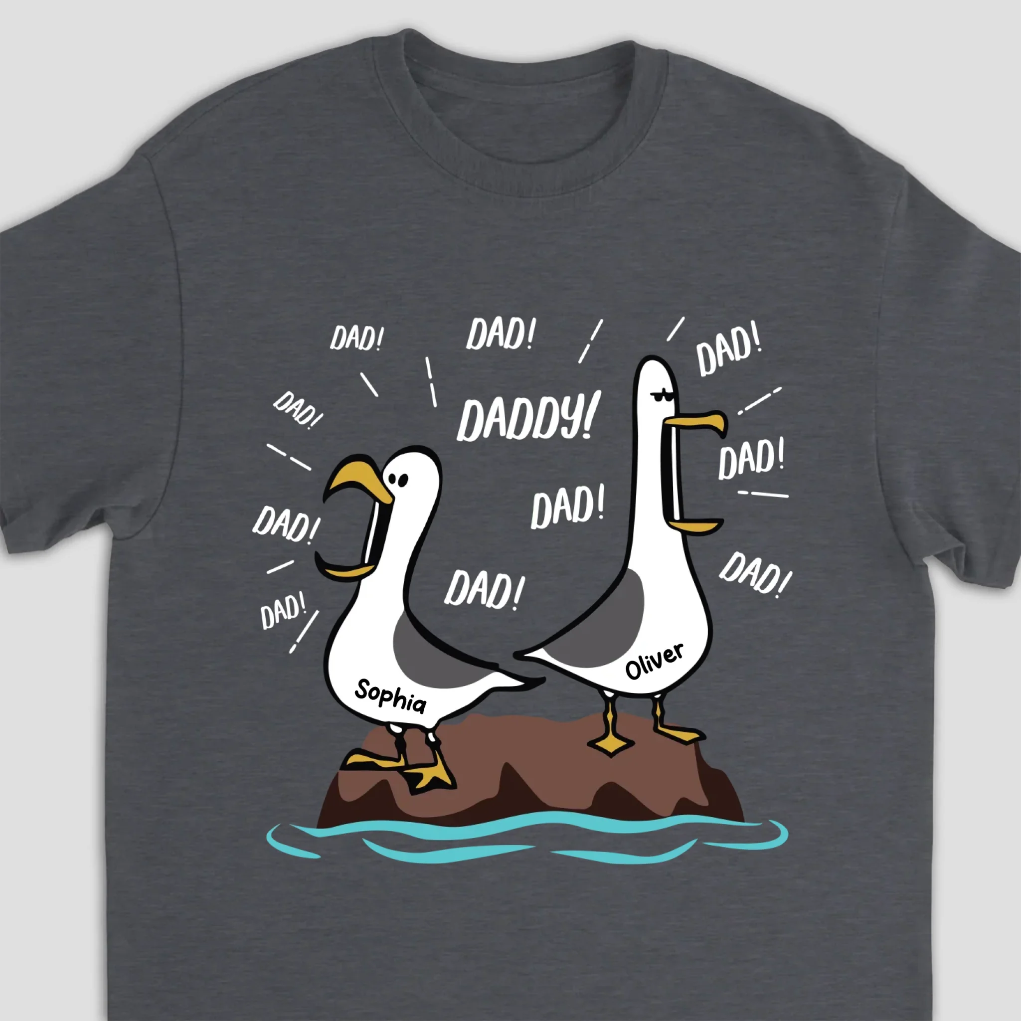 Personalized T-Shirt – Seagull Dad - Image 5