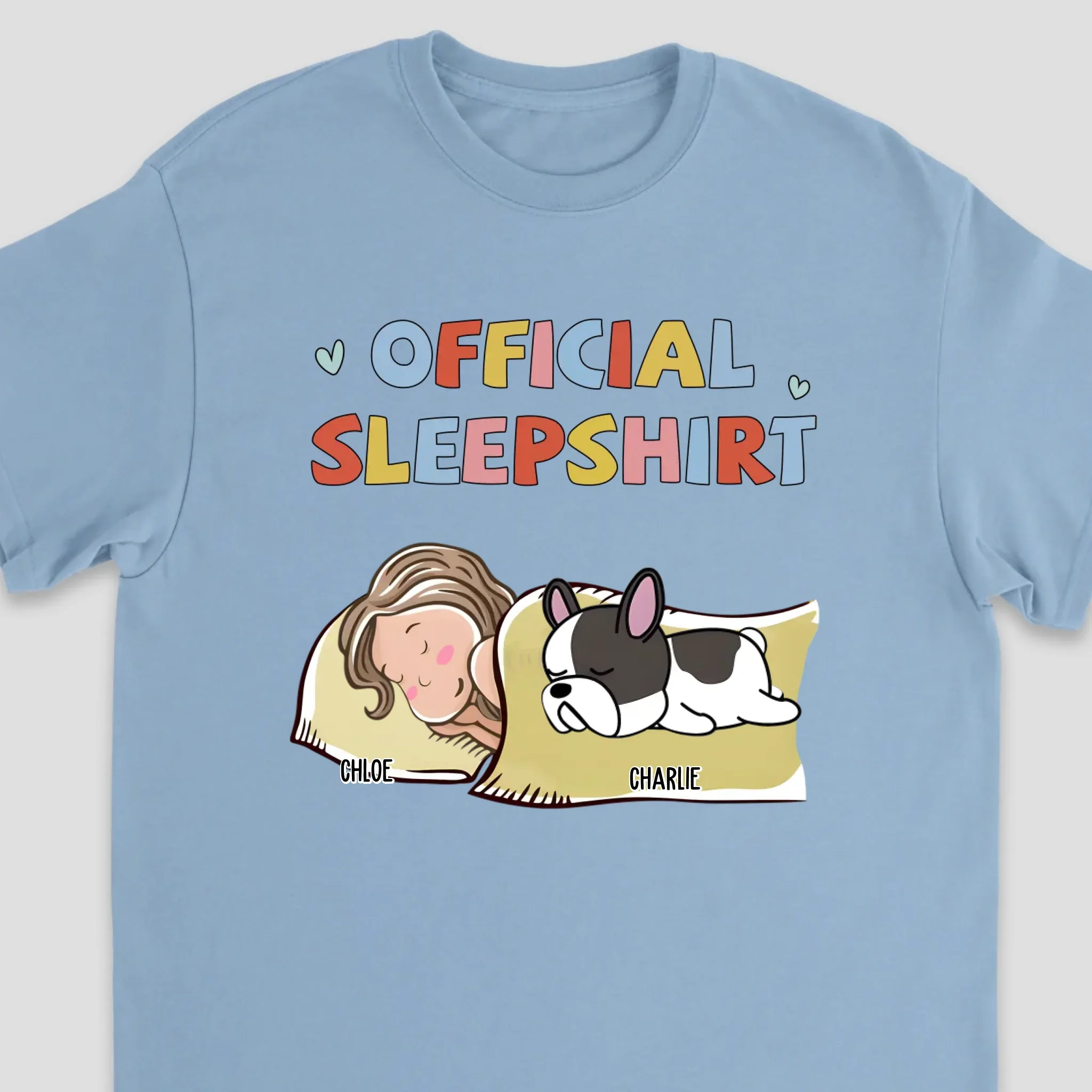Personalized T-Shirt – Sleeping Dog Sleepshirt - Image 6
