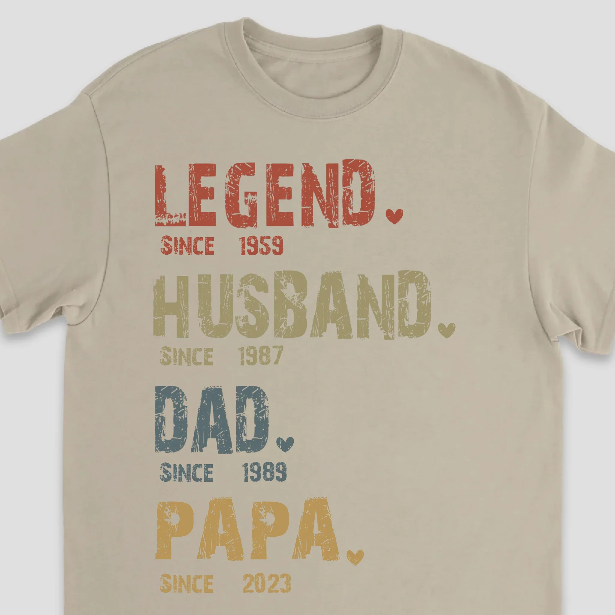 Personalized T-Shirt – The Legend – Husband, Dad And Papa Since - Image 5