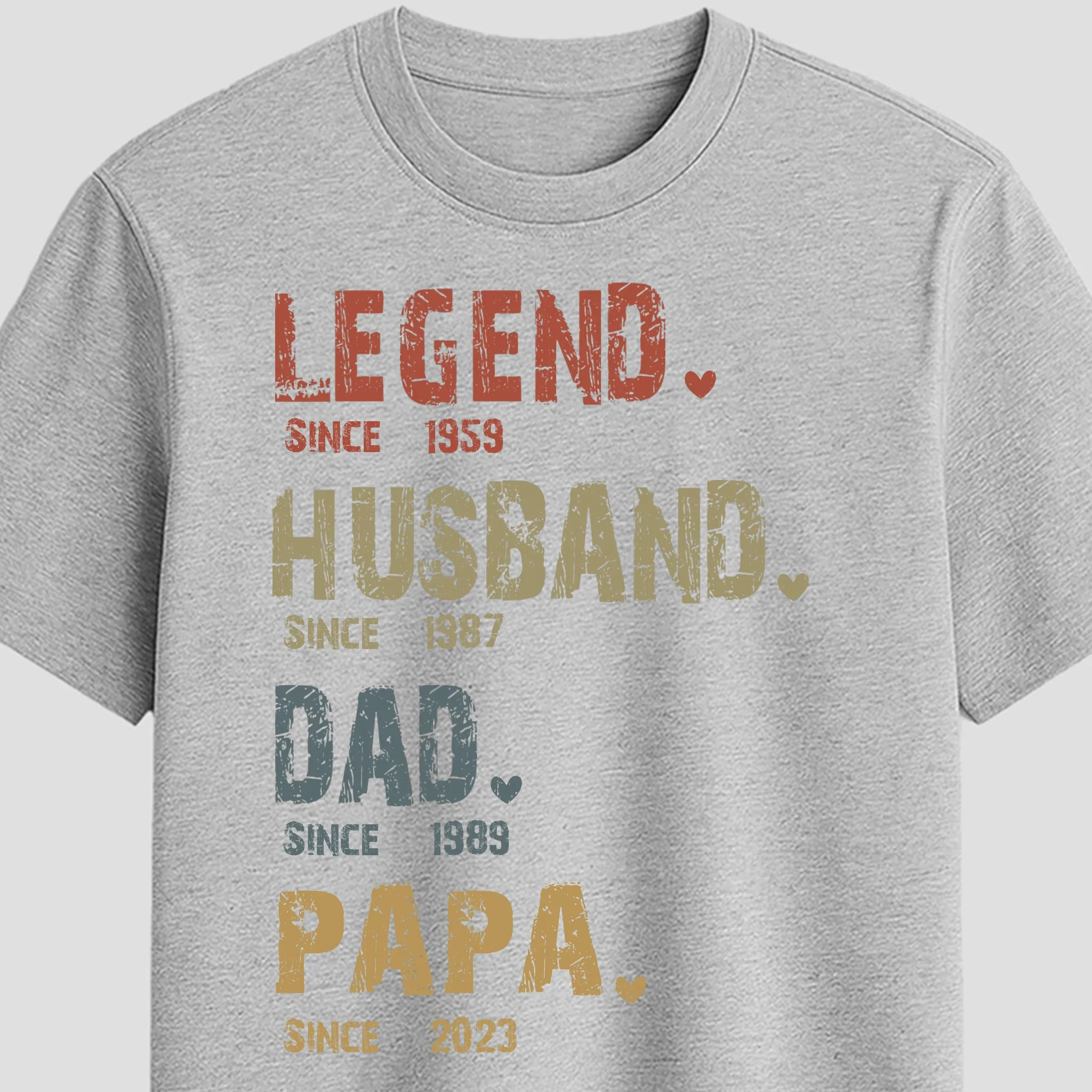 Personalized T-Shirt – The Legend – Husband, Dad And Papa Since - Image 6