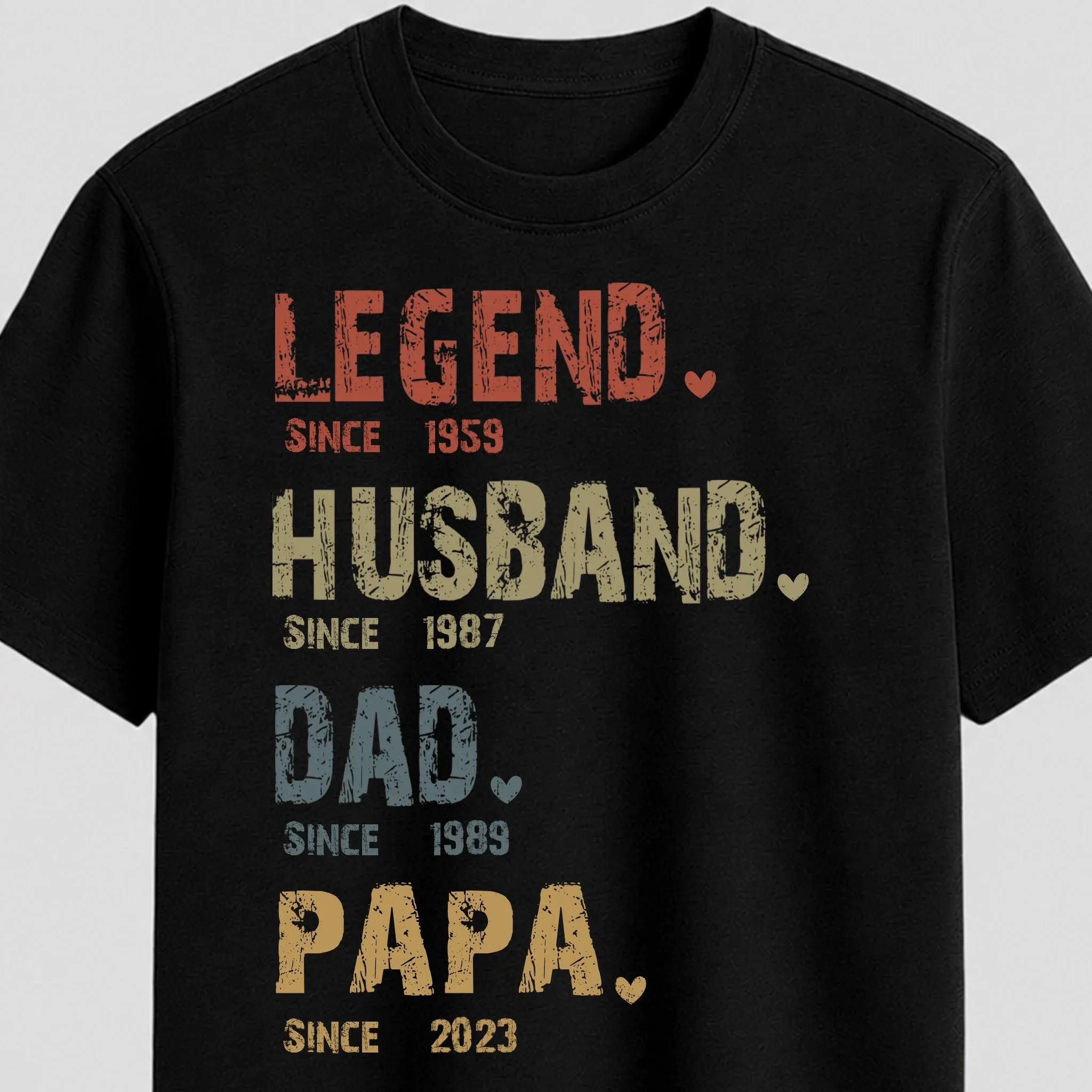 Personalized T-Shirt – The Legend – Husband, Dad And Papa Since - Image 7