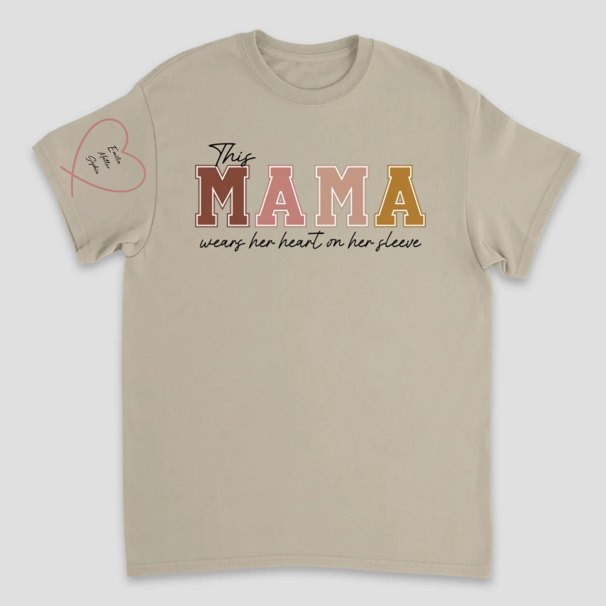 Personalized T-Shirt – Wear Heart On Sleeve For Mom And Grandma - Image 5