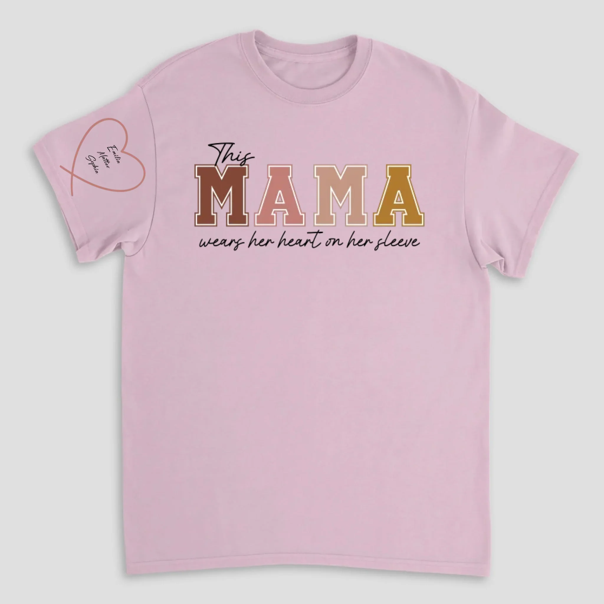 Personalized T-Shirt – Wear Heart On Sleeve For Mom And Grandma - Image 6