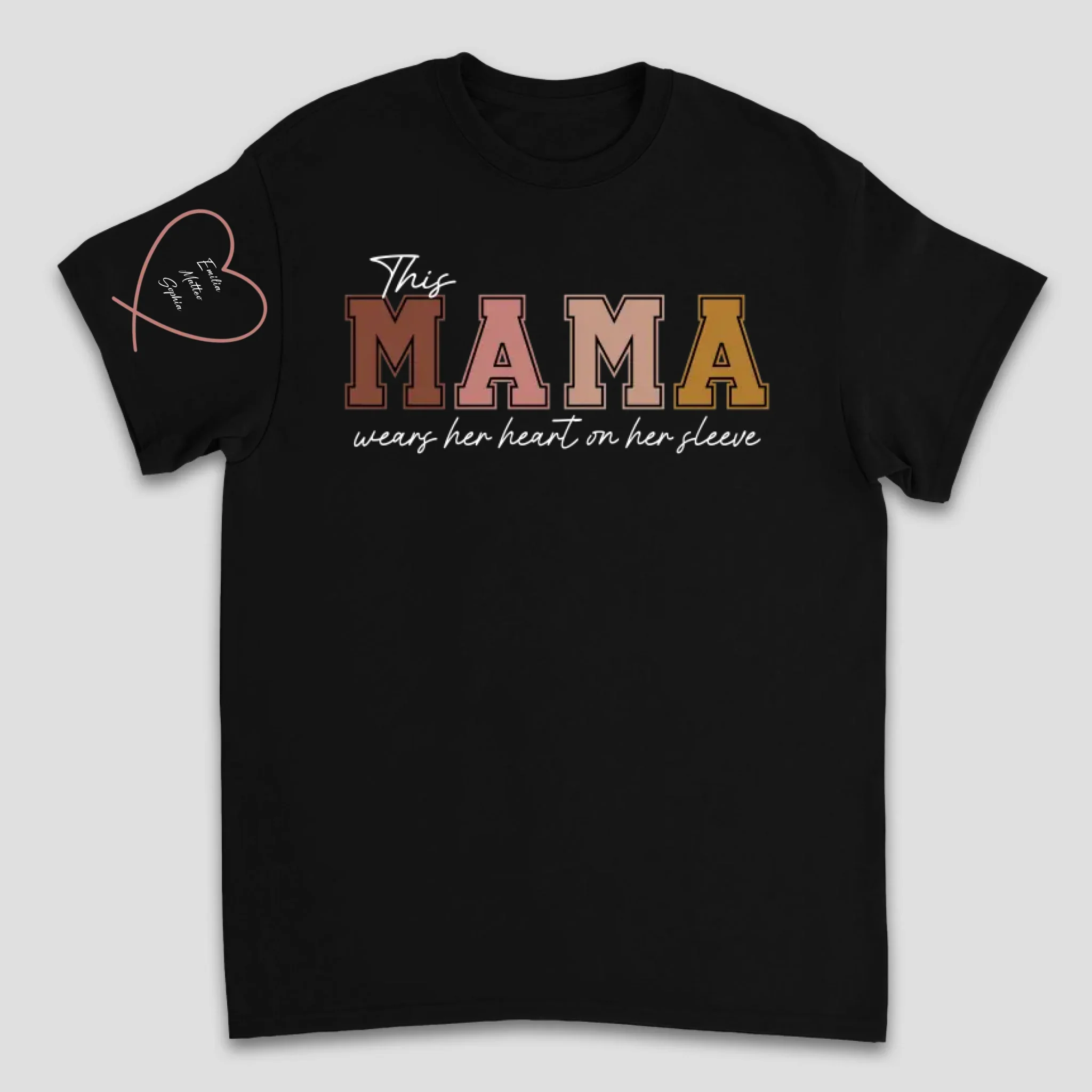 Personalized T-Shirt – Wear Heart On Sleeve For Mom And Grandma - Image 7