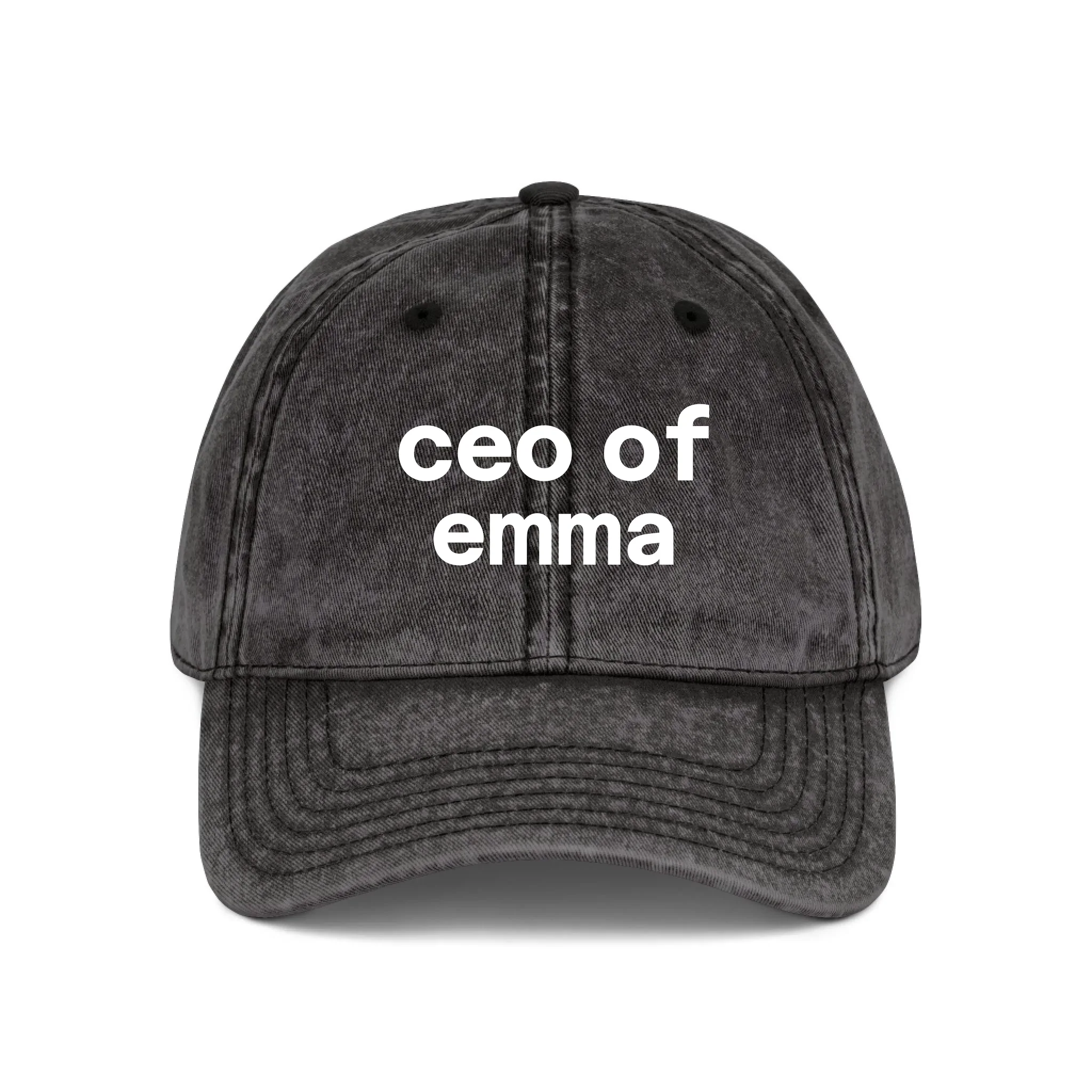 Personalized Wash Denim Cap – CEO of - Image 4