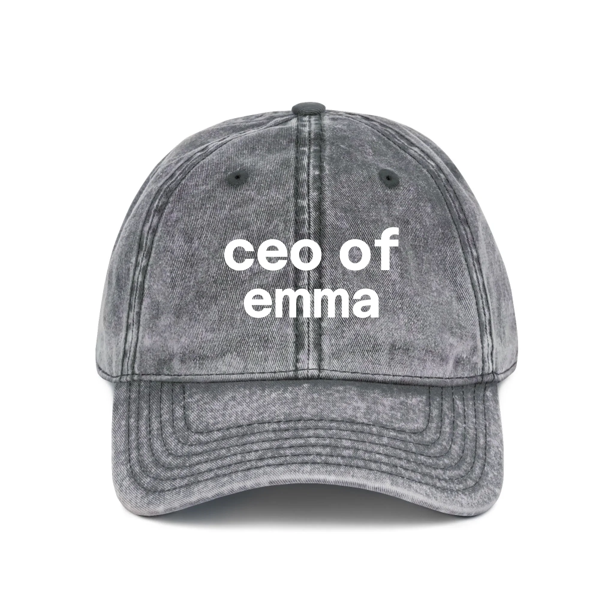 Personalized Wash Denim Cap – CEO of - Image 5