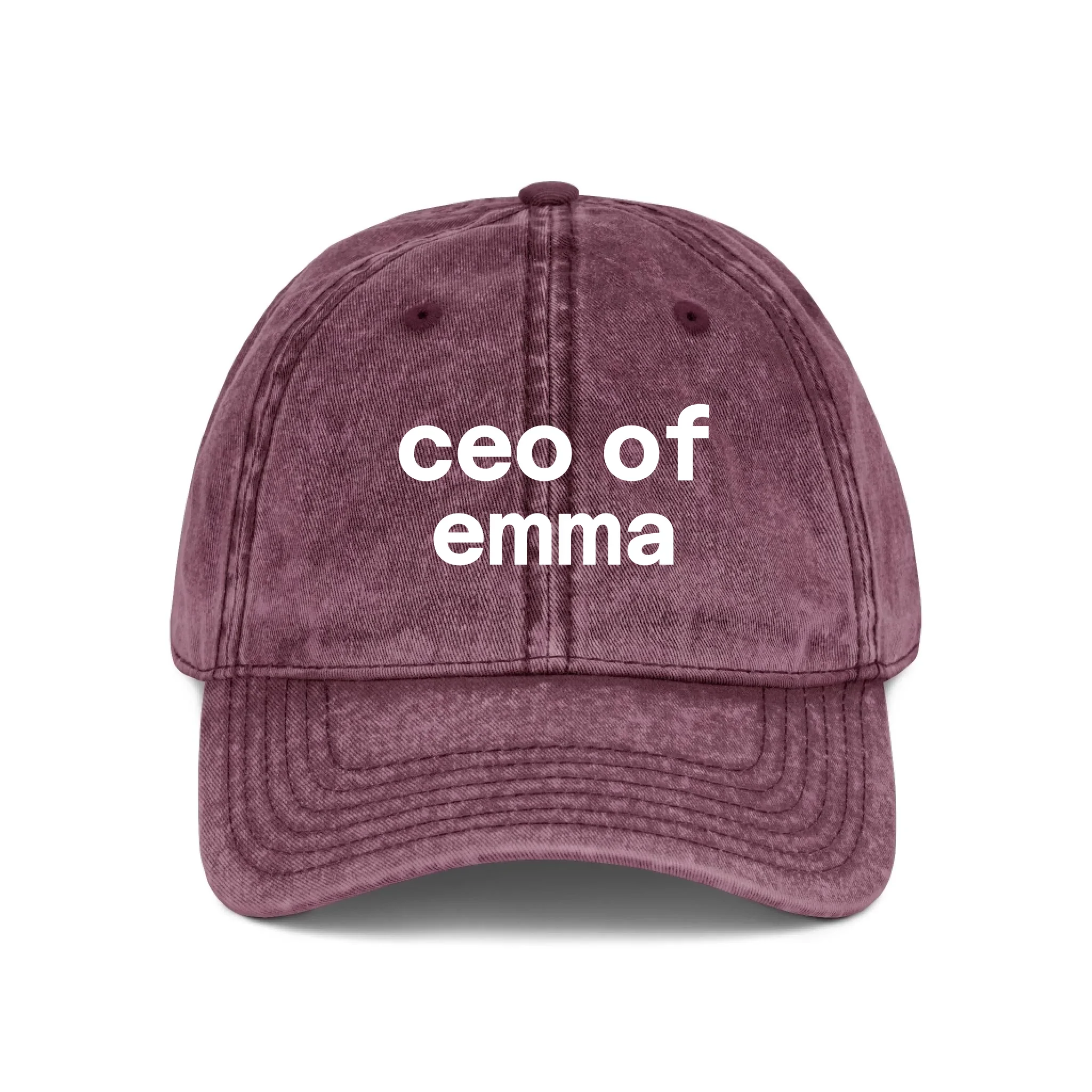 Personalized Wash Denim Cap – CEO of - Image 6