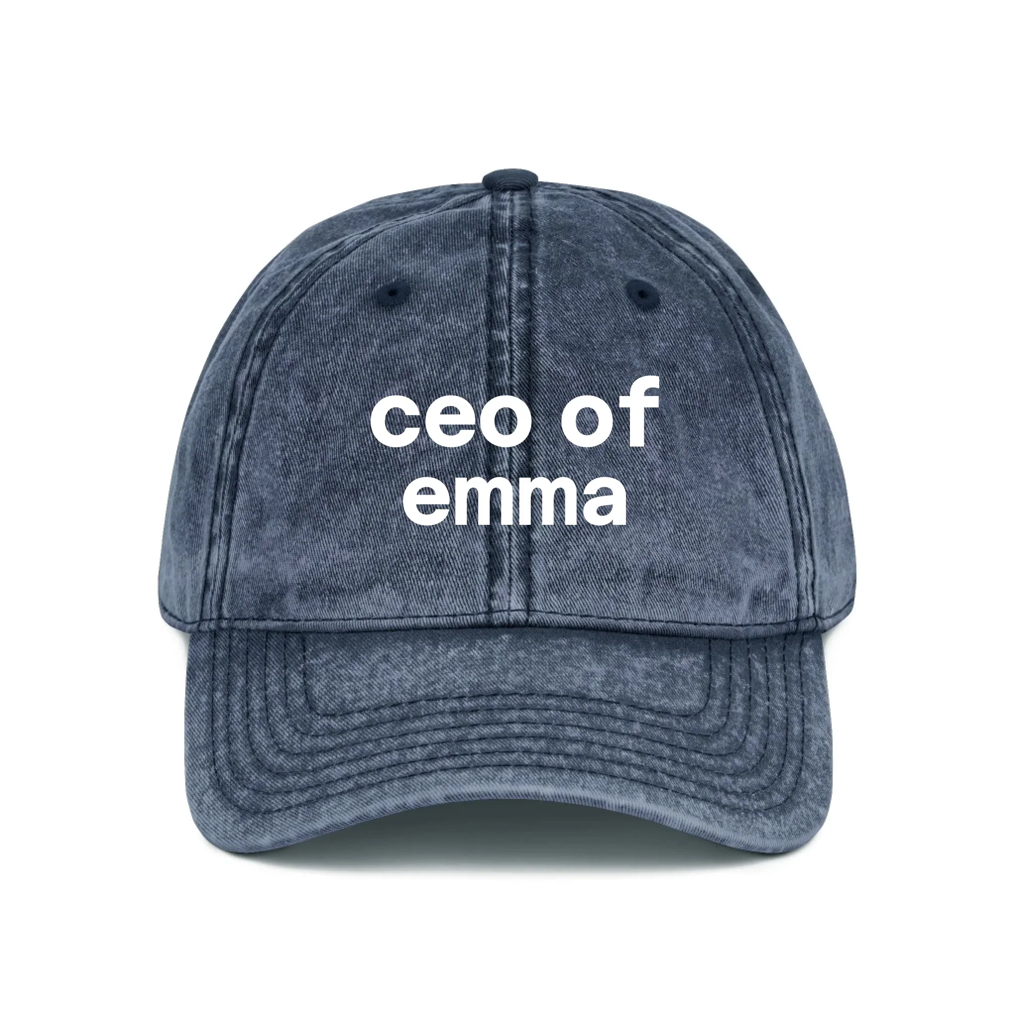 Personalized Wash Denim Cap – CEO of - Image 7