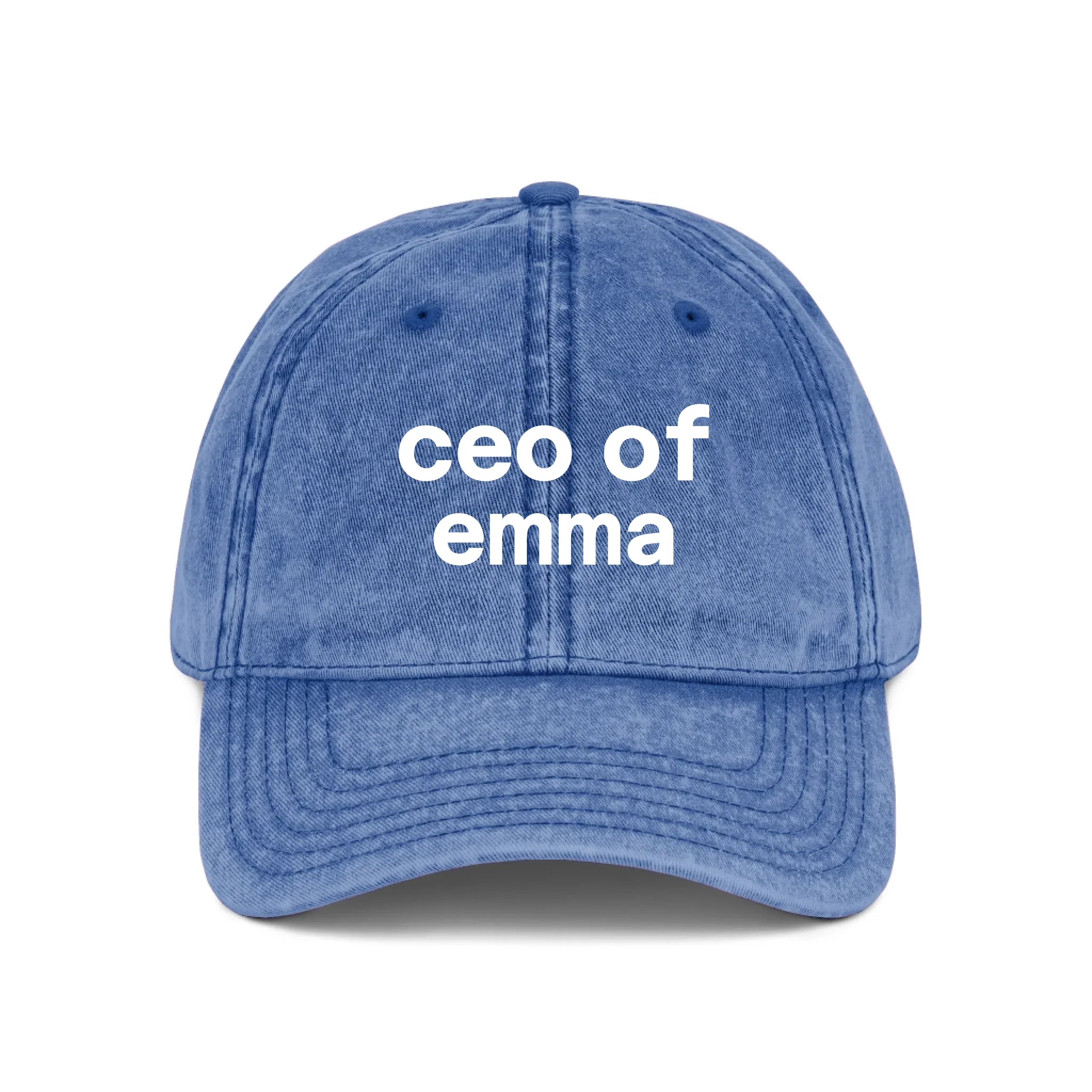 Personalized Wash Denim Cap – CEO of - Image 8