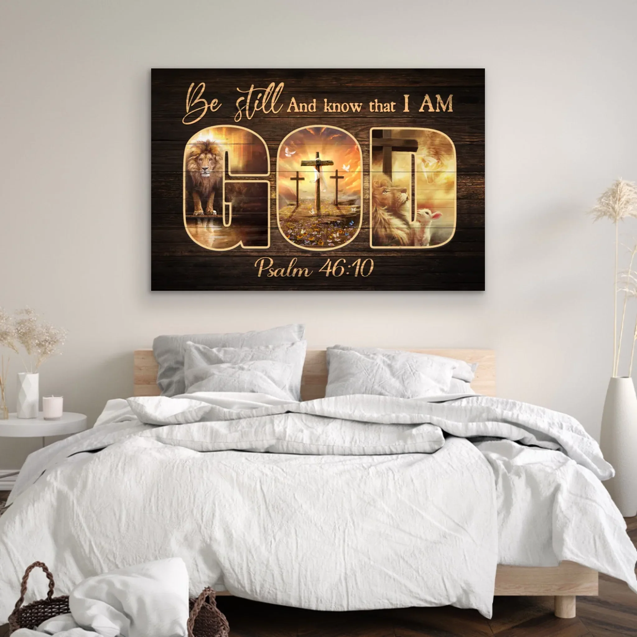 Premium Canvas "Be still and know that I am God" - Image 3