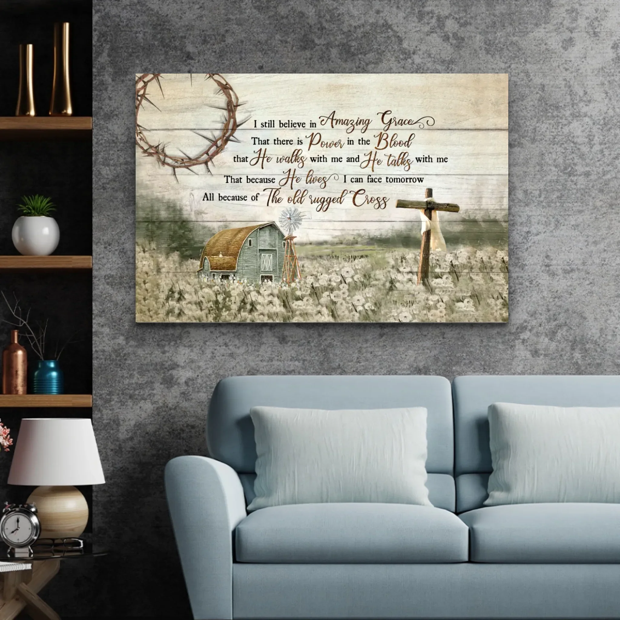 Premium Canvas "I still believe in amazing grace" - Image 4