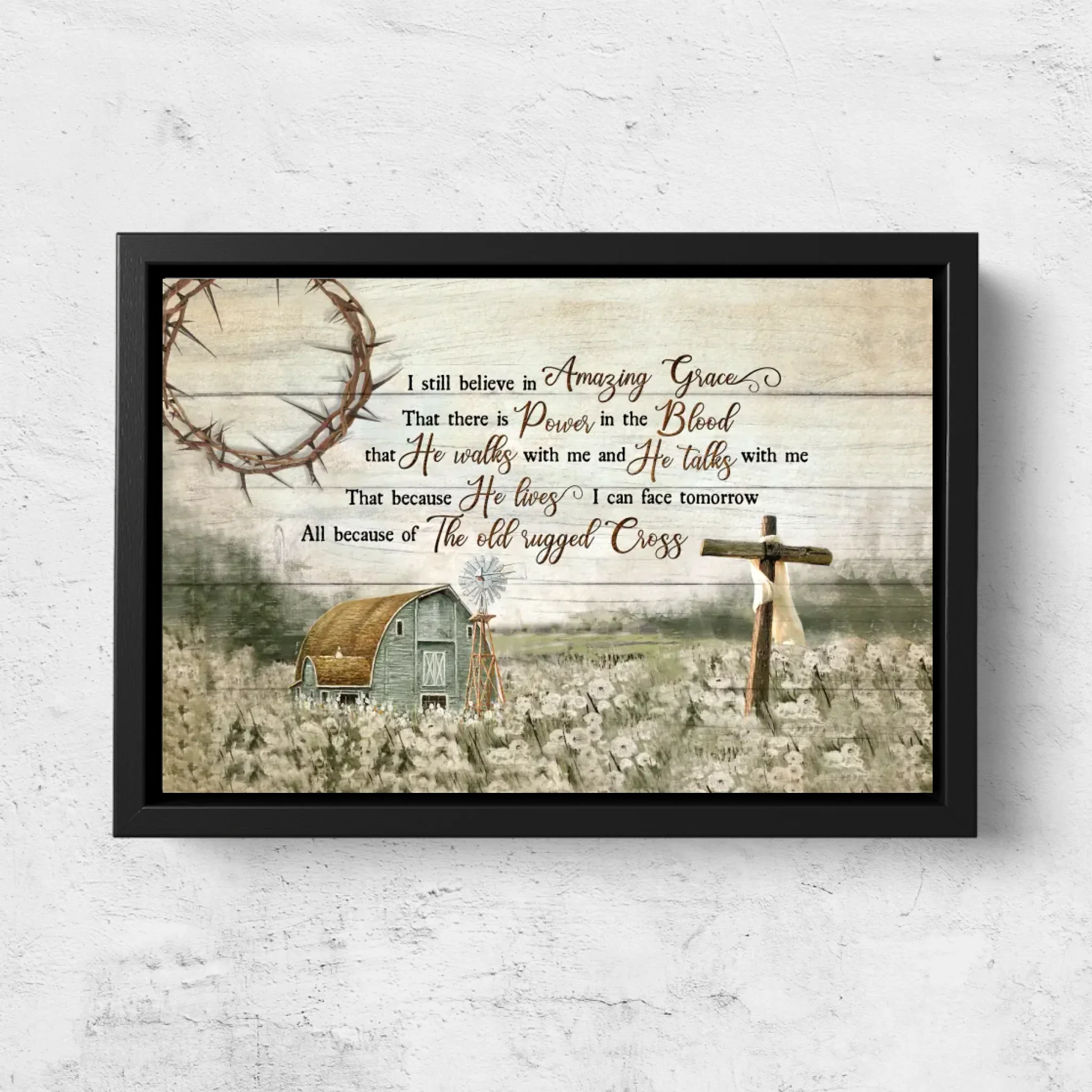 Premium Canvas "I still believe in amazing grace" - Image 5