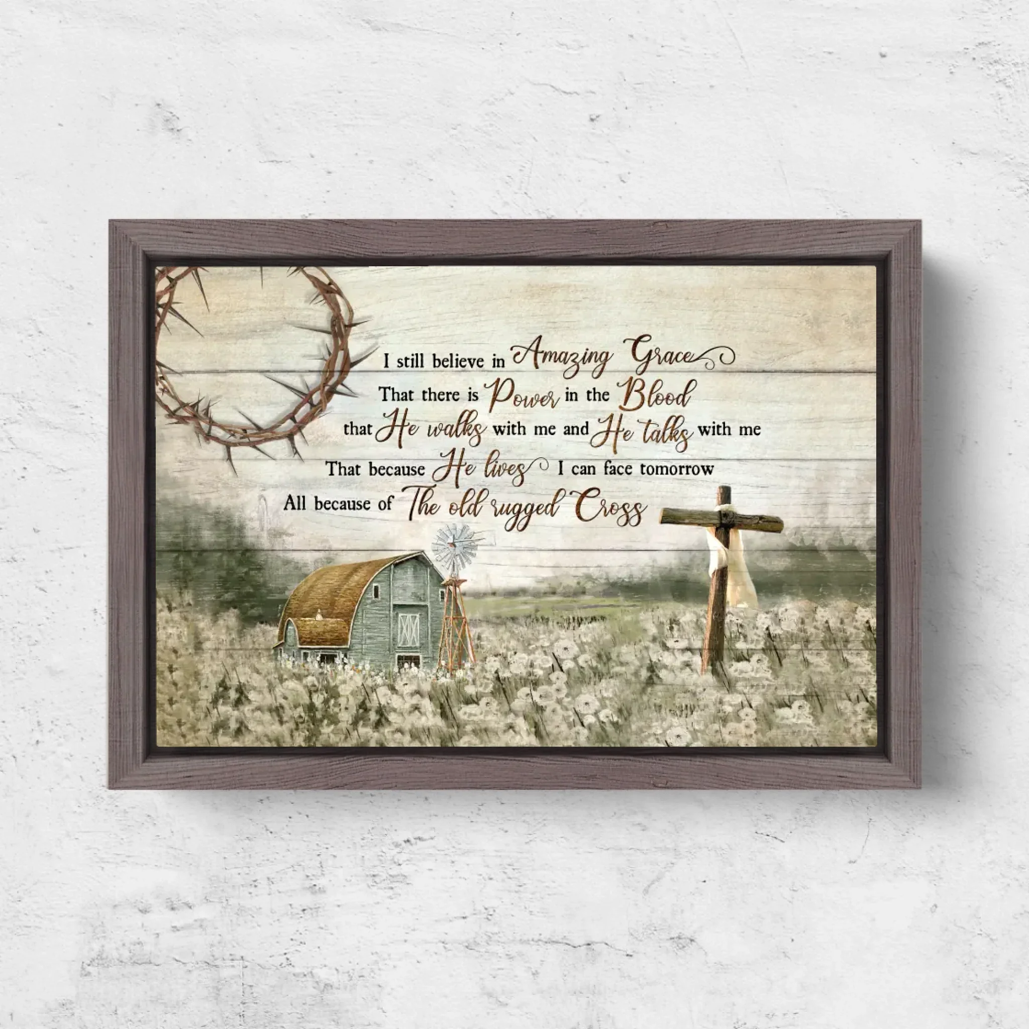 Premium Canvas "I still believe in amazing grace" - Image 6