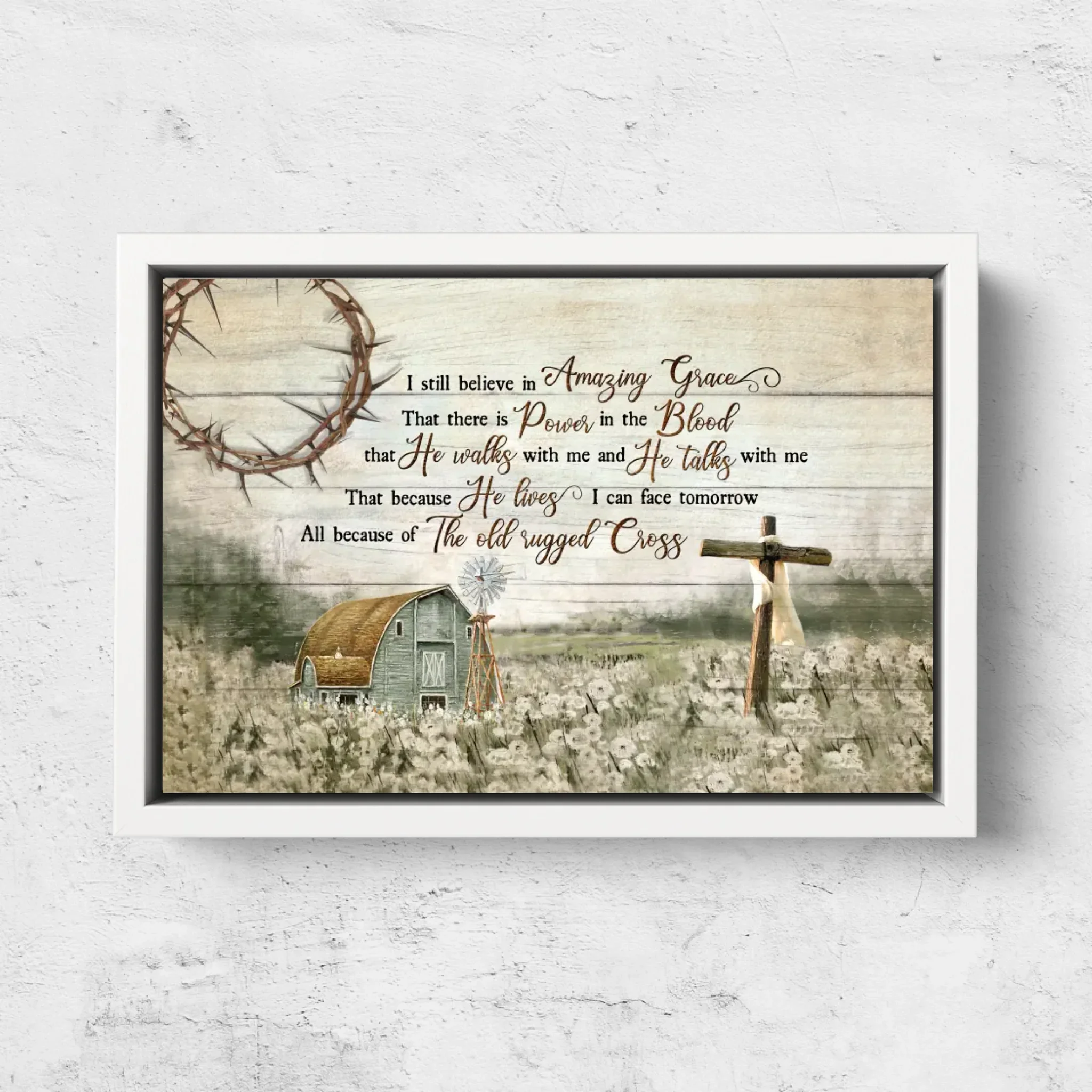 Premium Canvas "I still believe in amazing grace" - Image 7