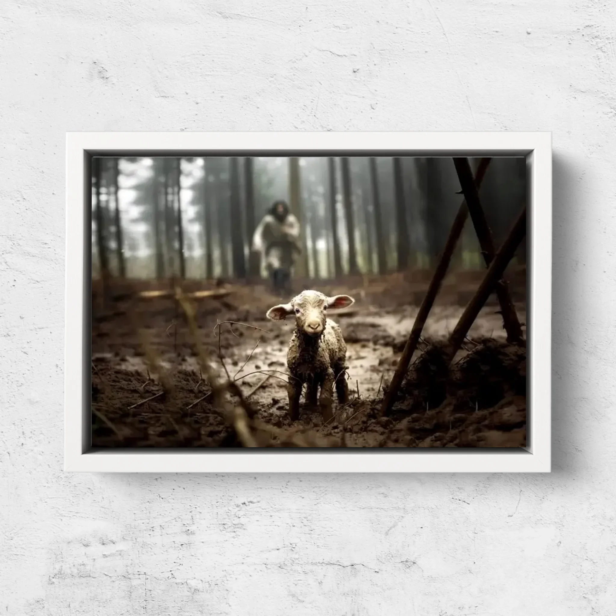 Premium Canvas "Jesus and lamb" - Image 7