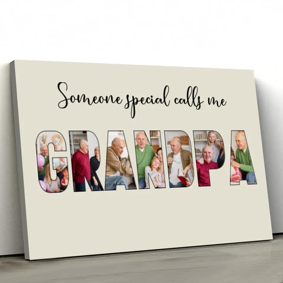 Personalized Canvas "Someone Special Calls Me Grandpa" - Image 4