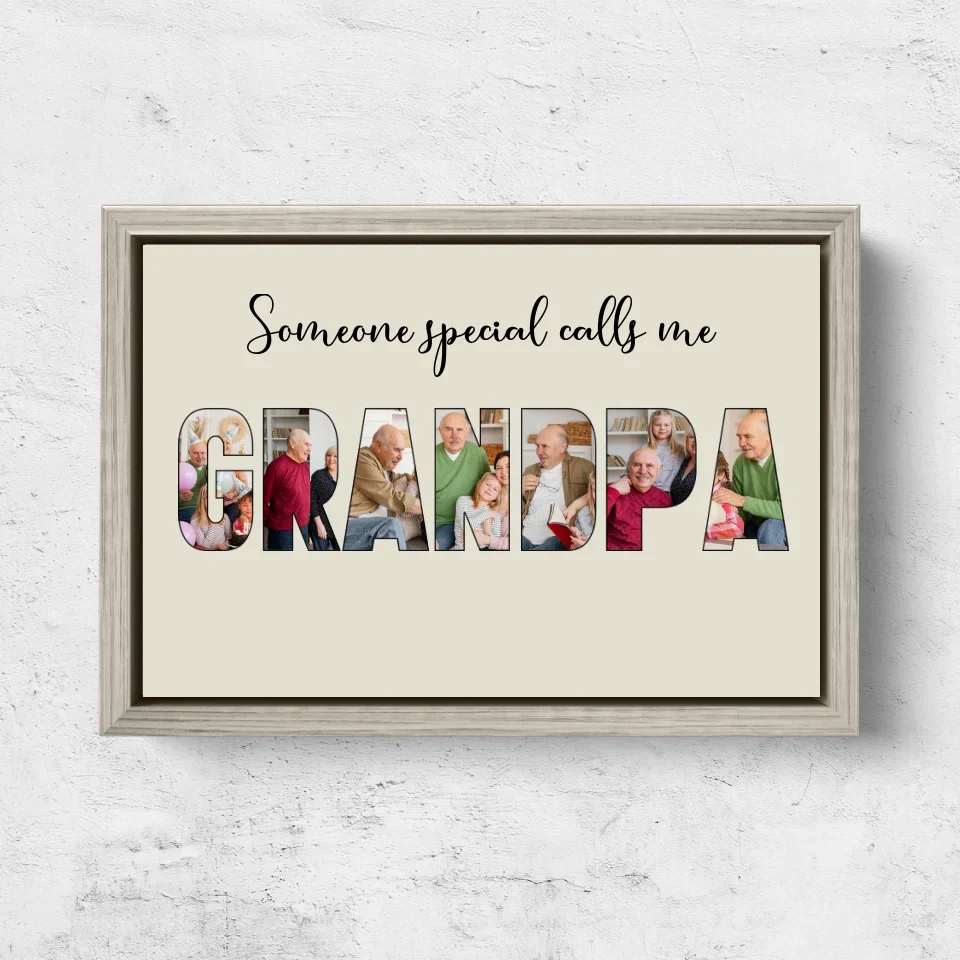 Personalized Canvas "Someone Special Calls Me Grandpa" - Image 6