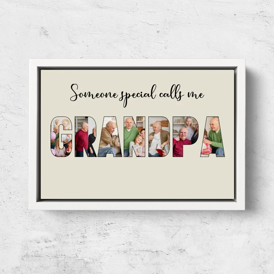 Personalized Canvas "Someone Special Calls Me Grandpa" - Image 7