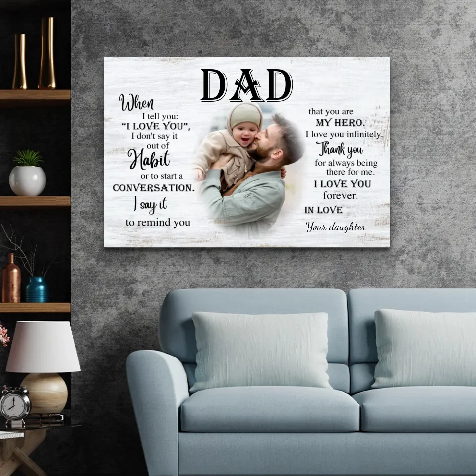 Personalized Canvas "To Dad" - Image 4