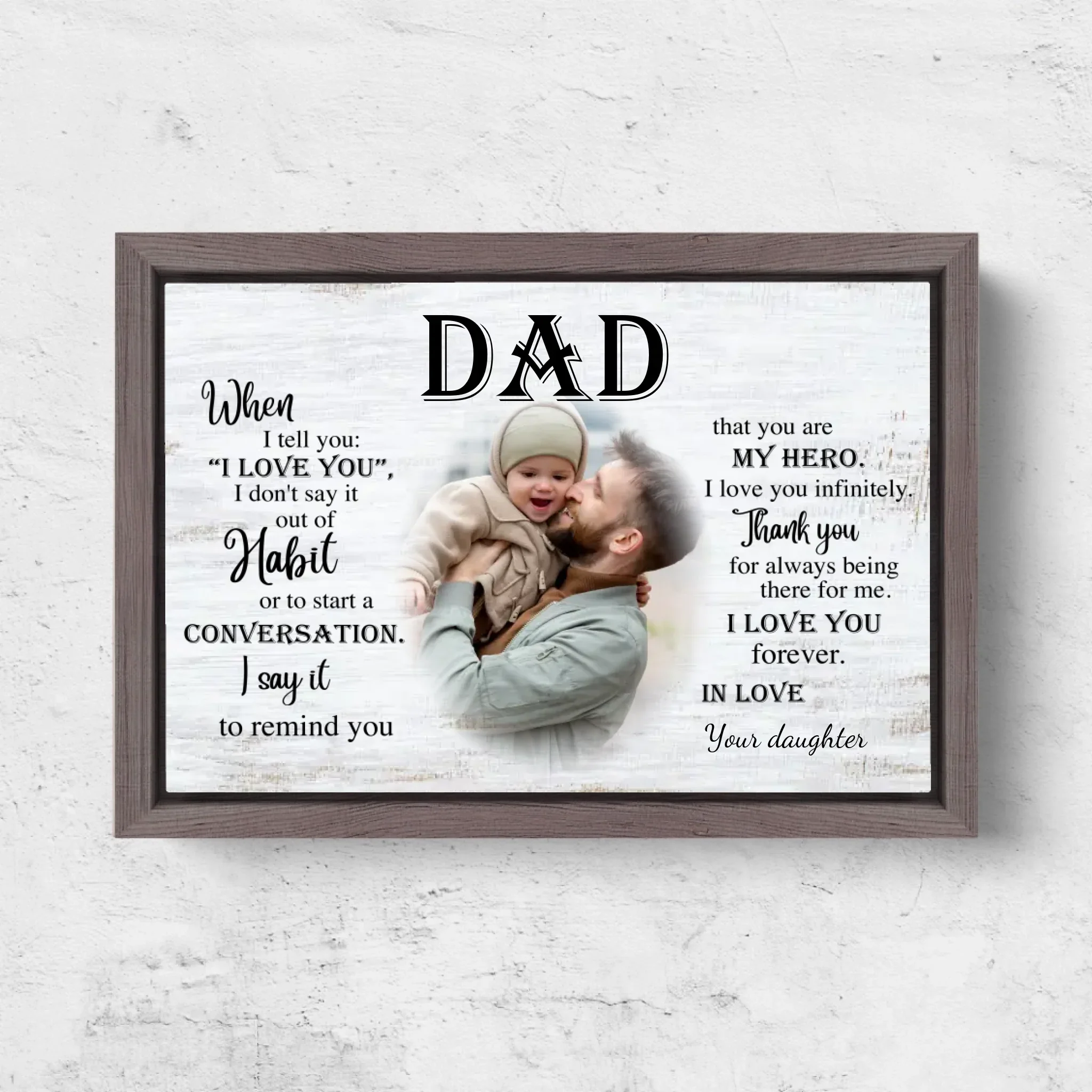 Personalized Canvas "To Dad" - Image 6