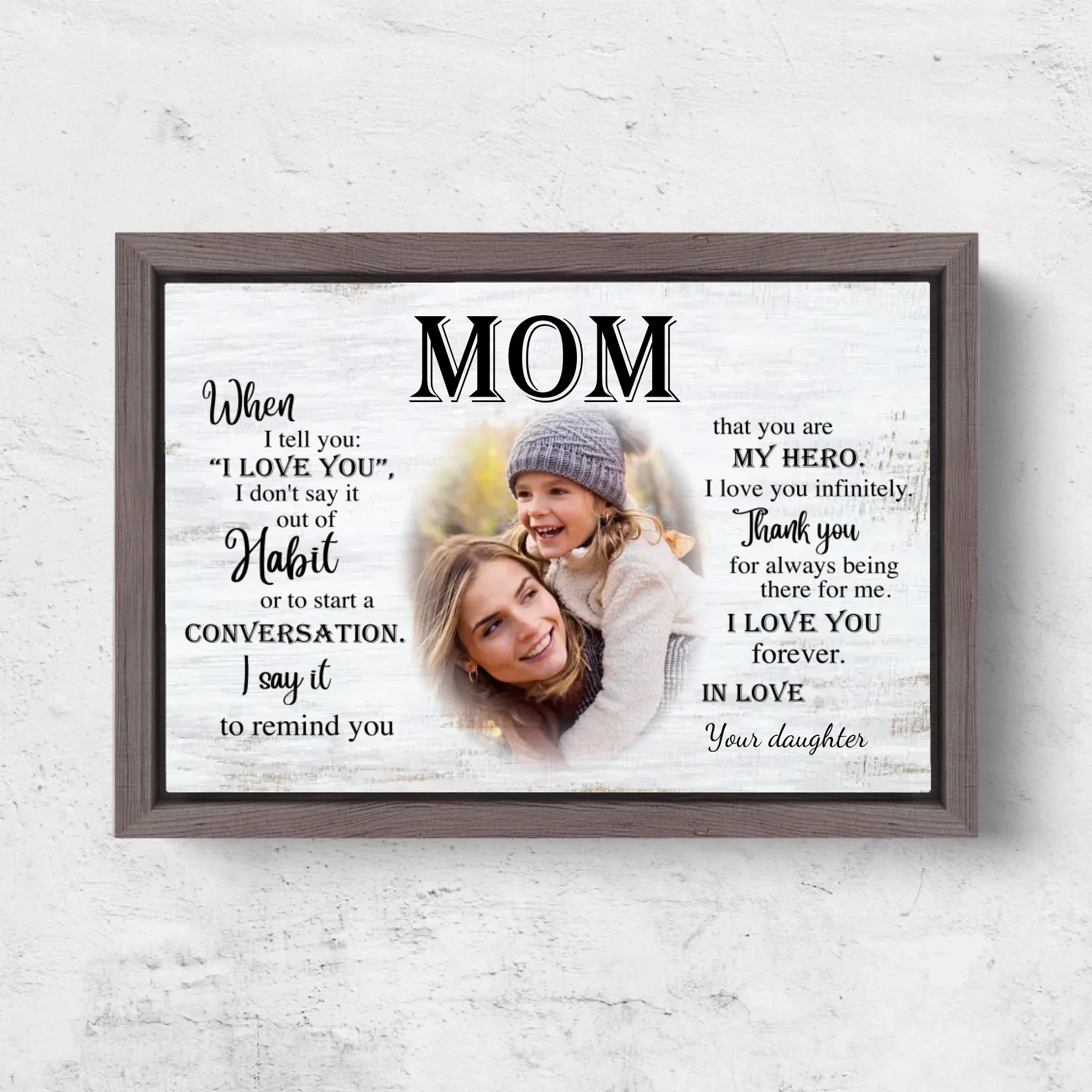 Personalized Canvas "To Mom" - Image 6