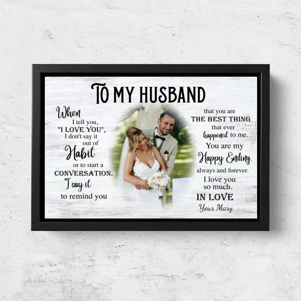 Personalized Canvas "To my husband" - Image 5