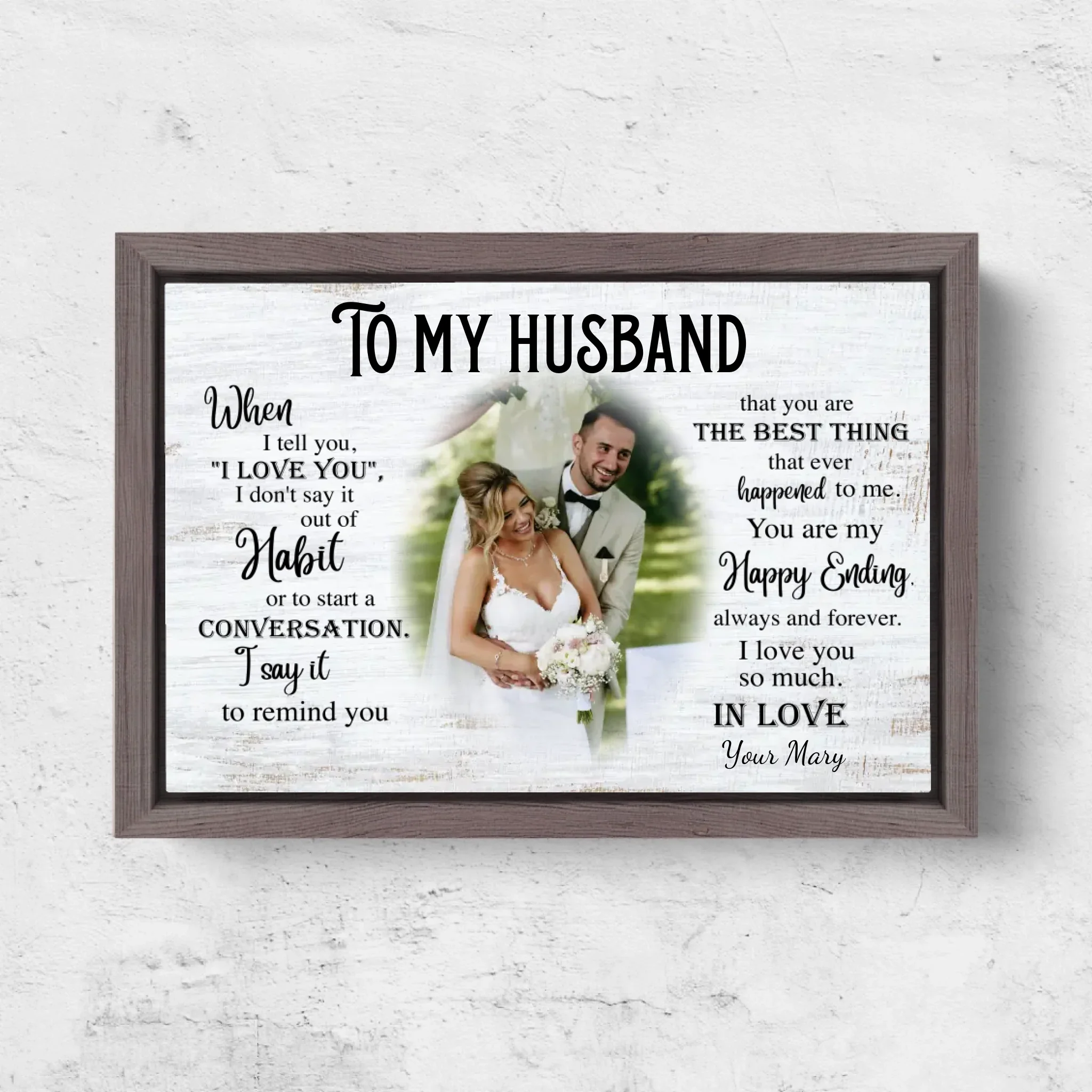 Personalized Canvas "To my husband" - Image 6